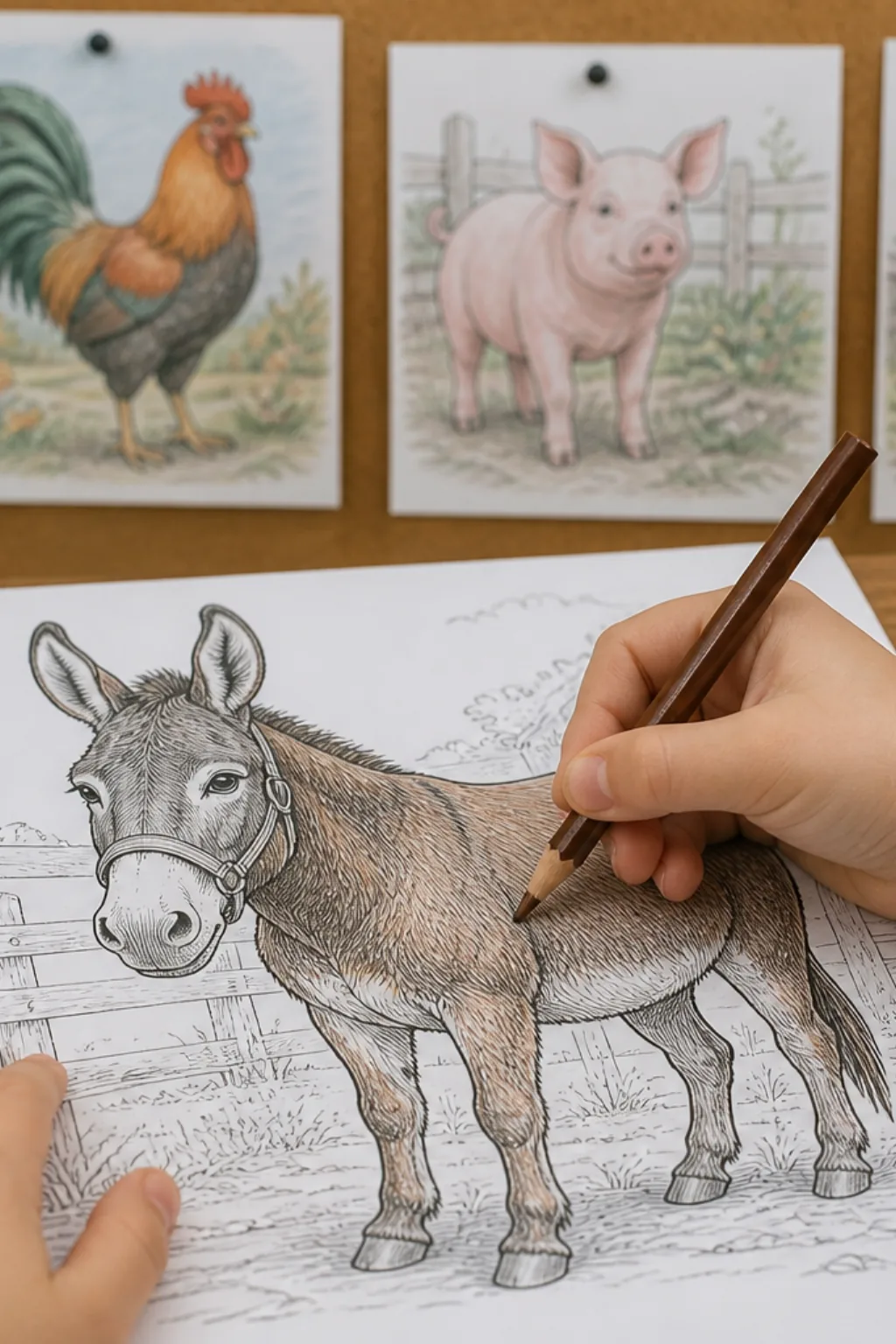 desenhos de mula para colorir - 2