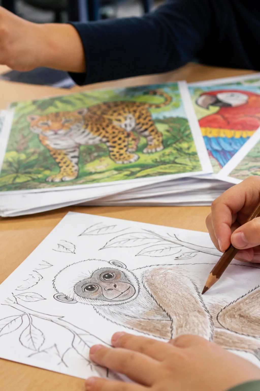 desenhos de muriqui para colorir - 2