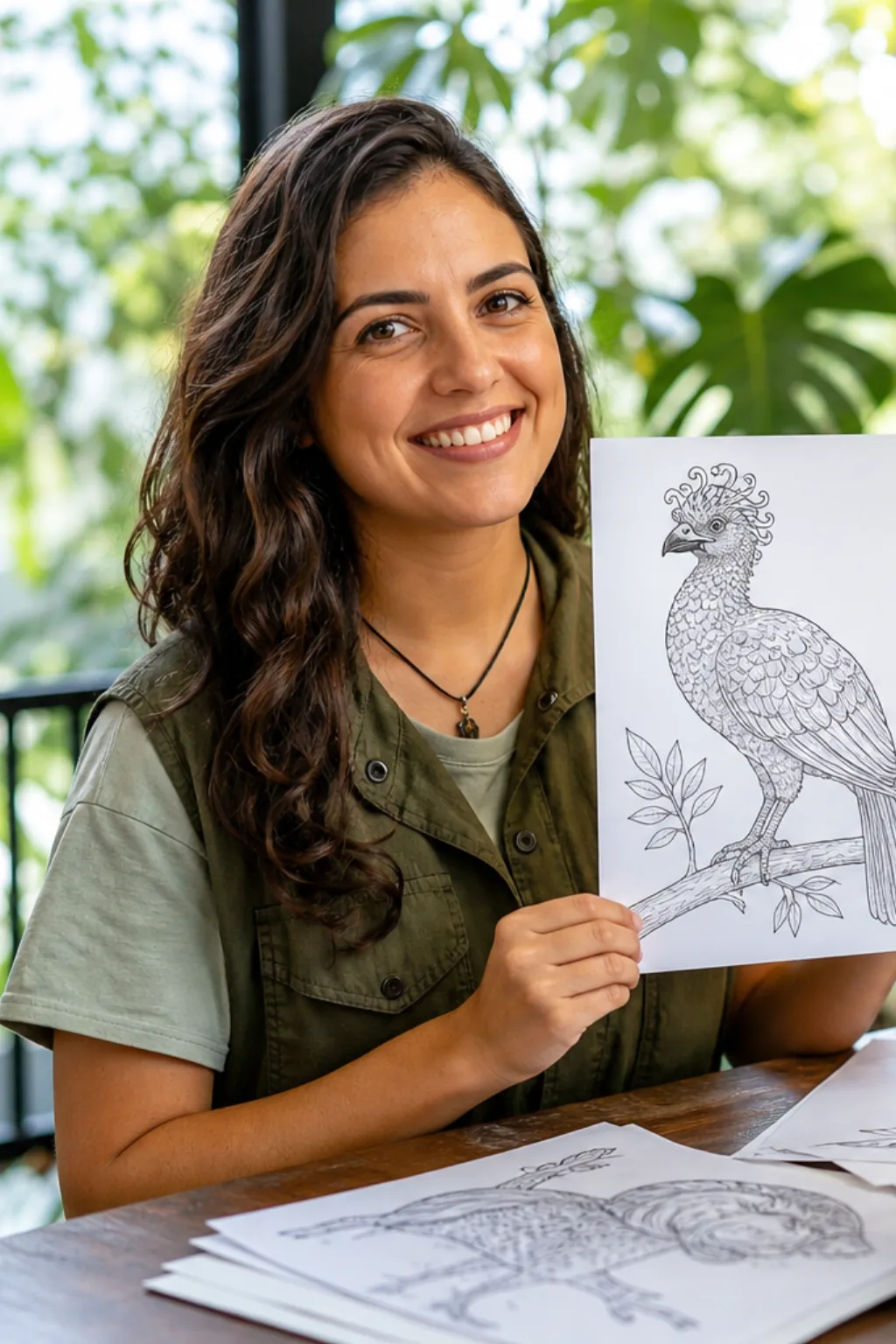 desenhos de mutum para colorir - 1