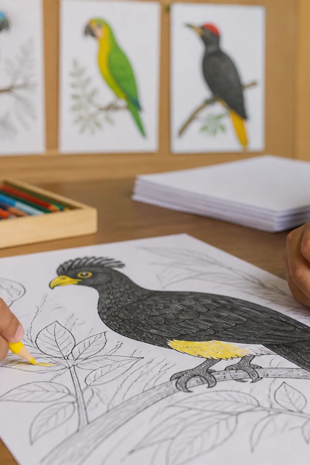 desenhos de mutum para colorir - 2