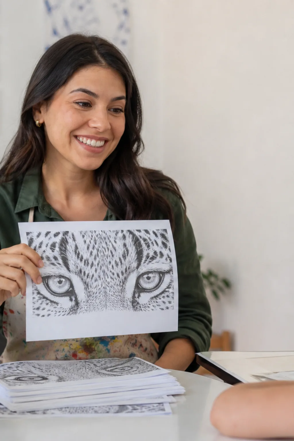 desenhos de olhos de animais para colorir — exemplo criado na Desenhos pra Colorir