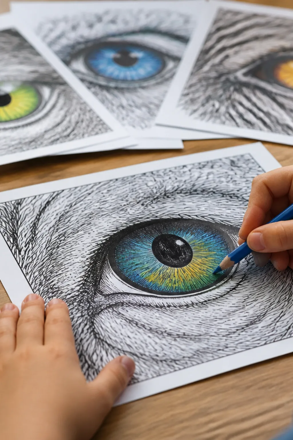 desenhos de olhos de animais para colorir - 2