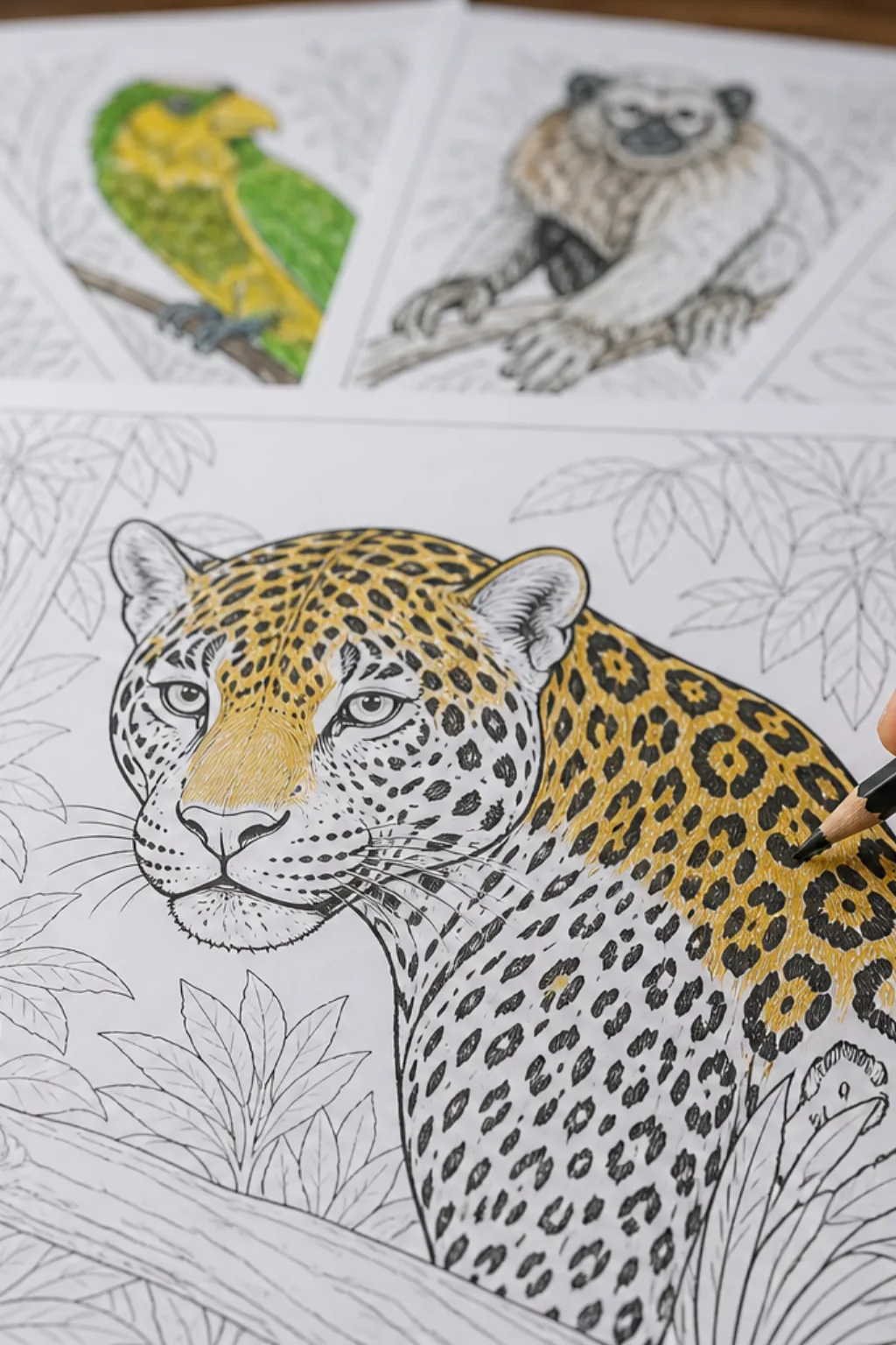 desenhos de onça para colorir - 2