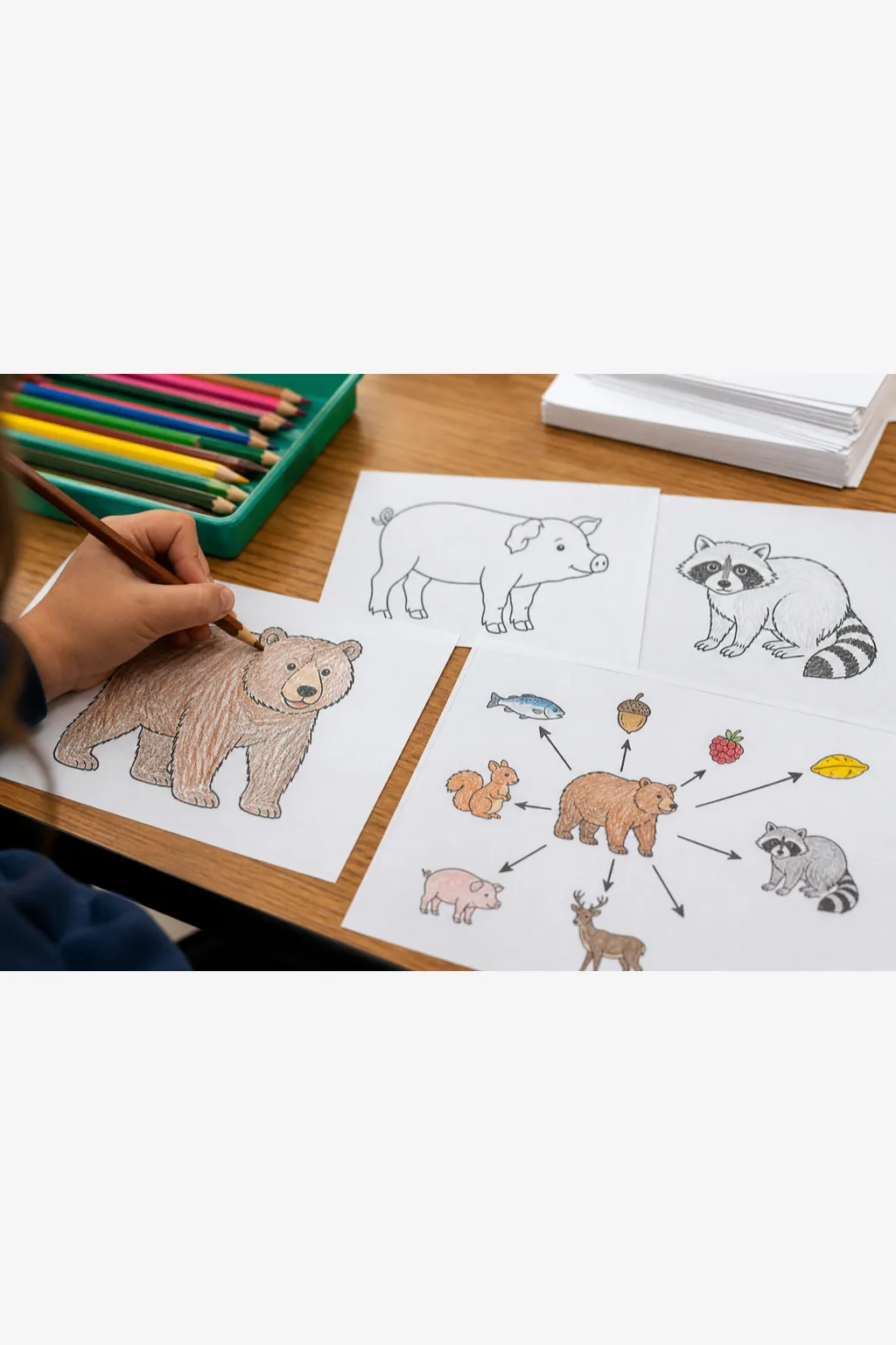 desenhos de animais onívoros para colorir - 2
