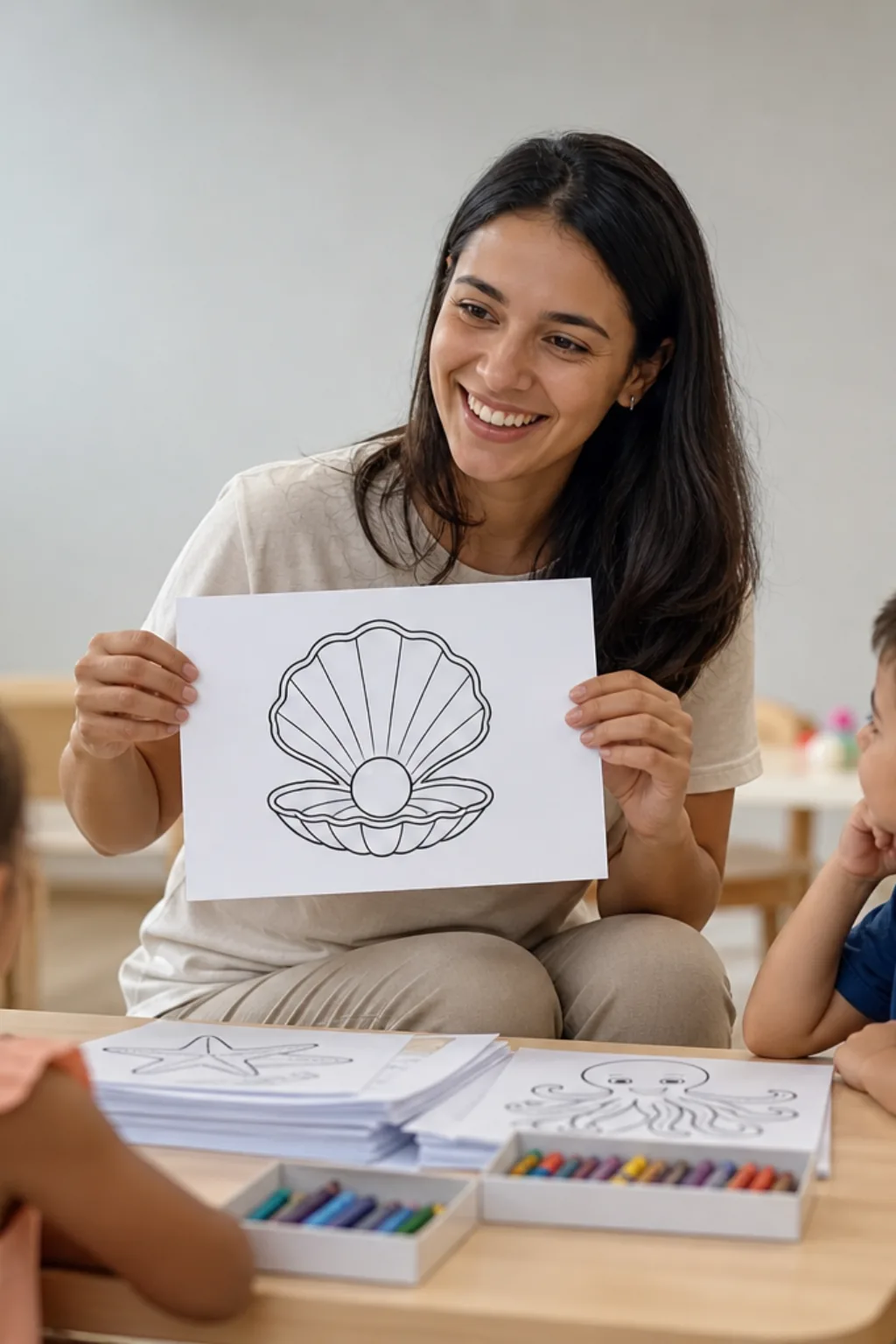 desenhos de ostra para colorir - 1