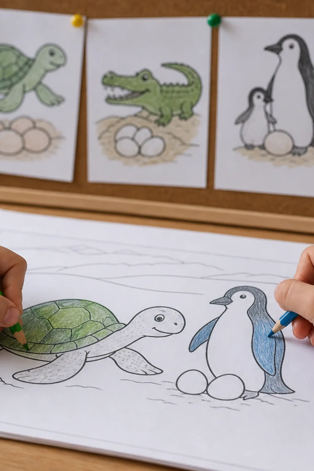 desenhos de animais ovíparos para colorir - 2