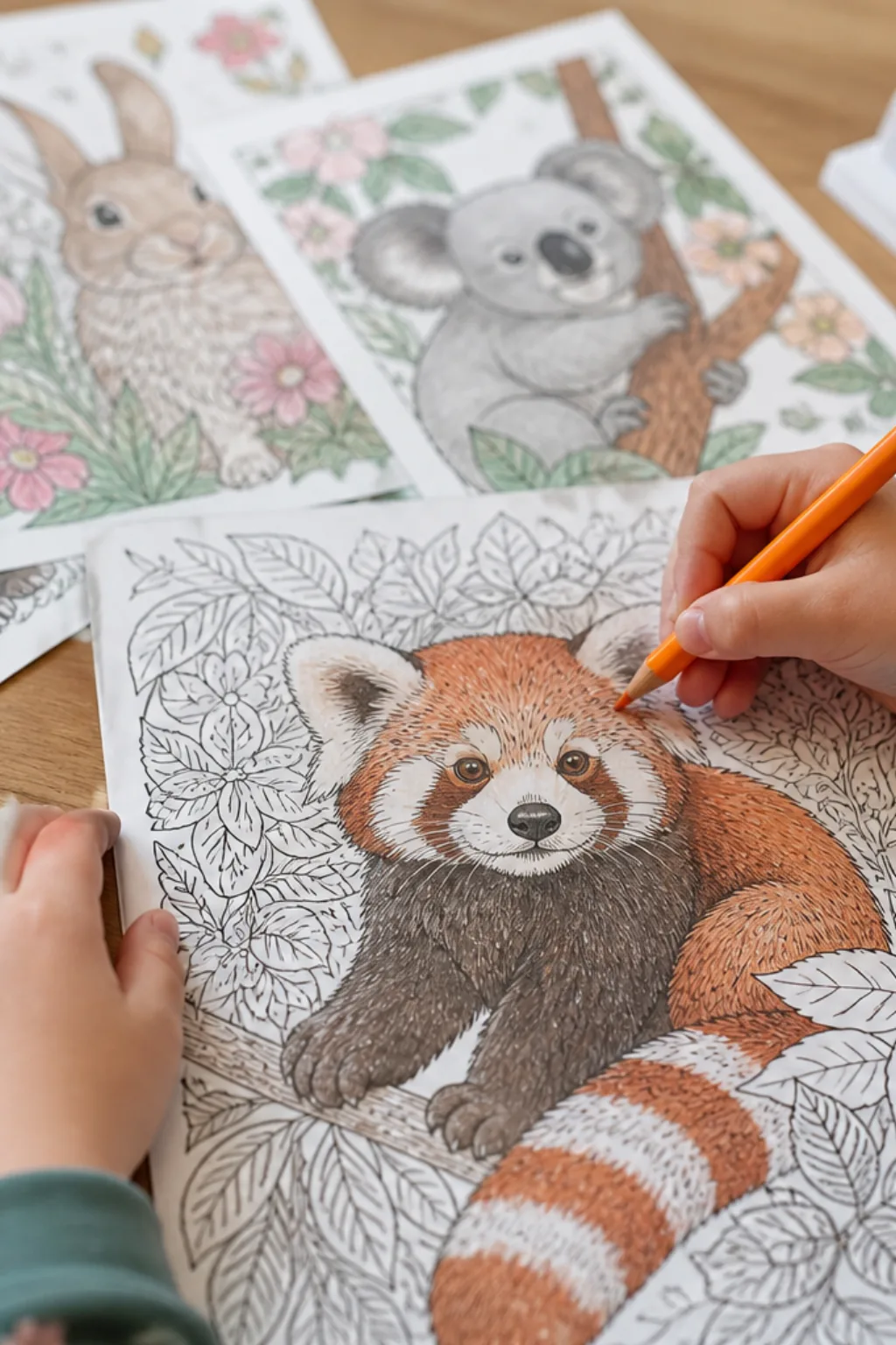desenhos de panda-vermelho para colorir - 2
