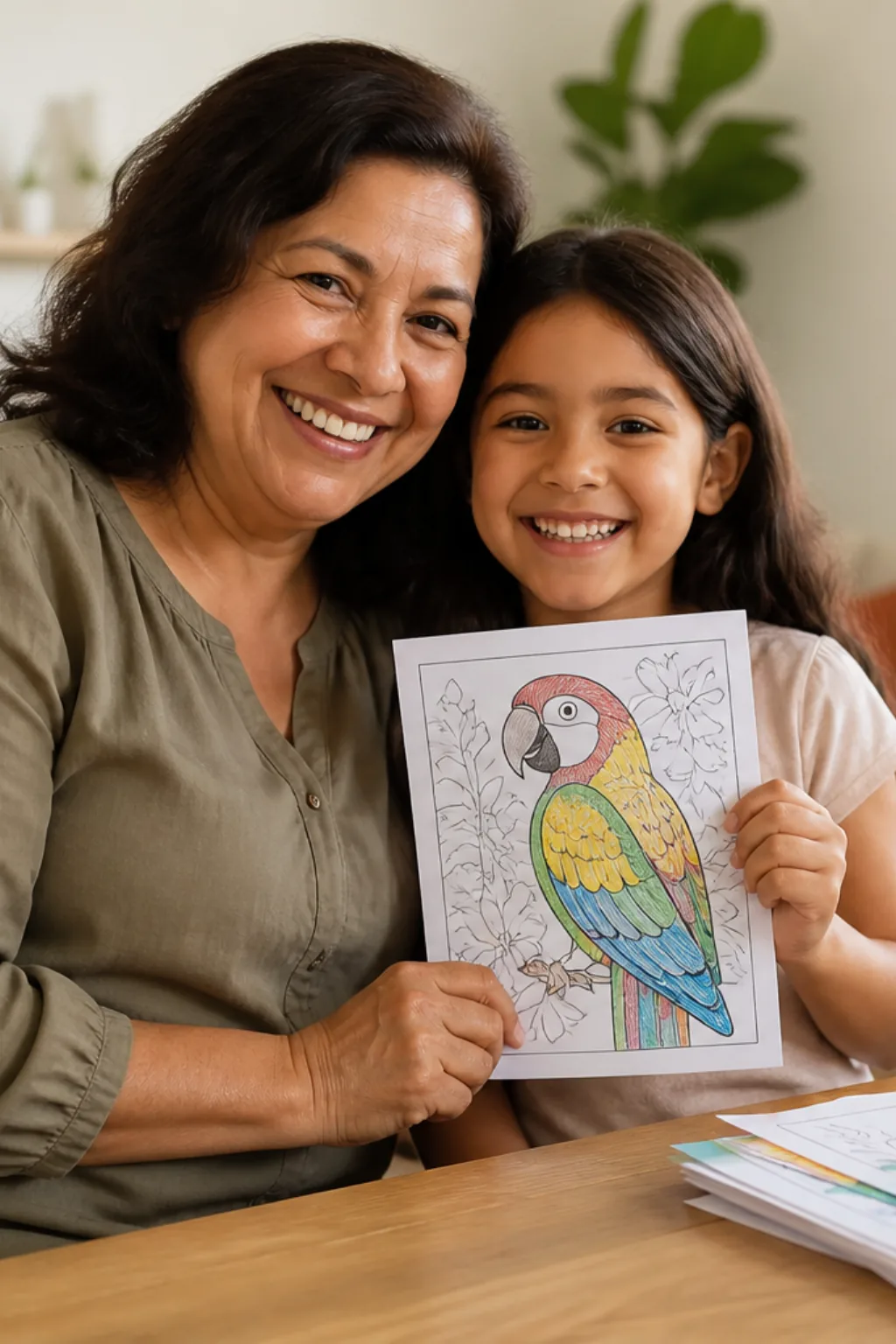 desenhos de papagaio para colorir - 1