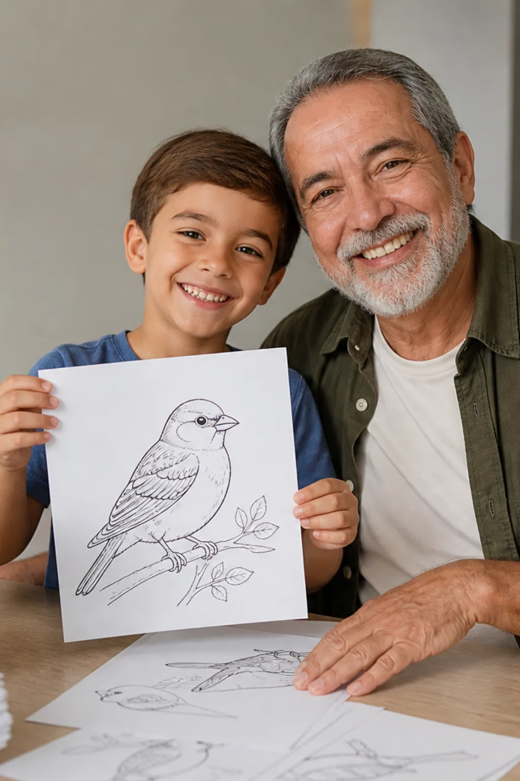 desenhos de pardal para colorir - 1
