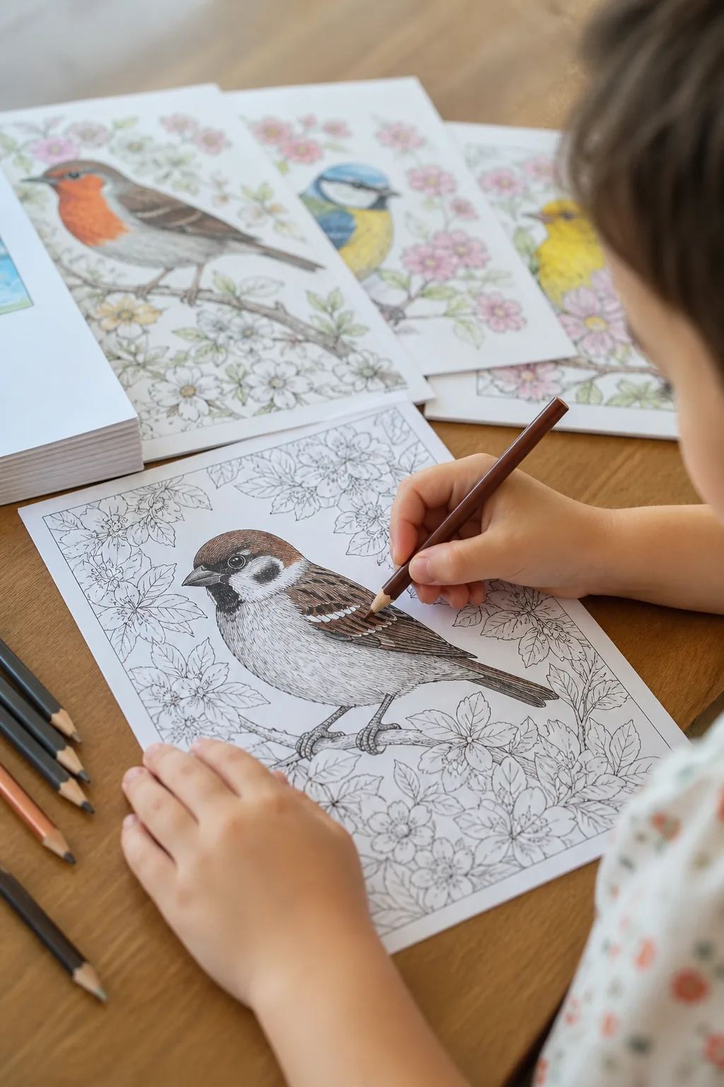desenhos de pardal para colorir - 2