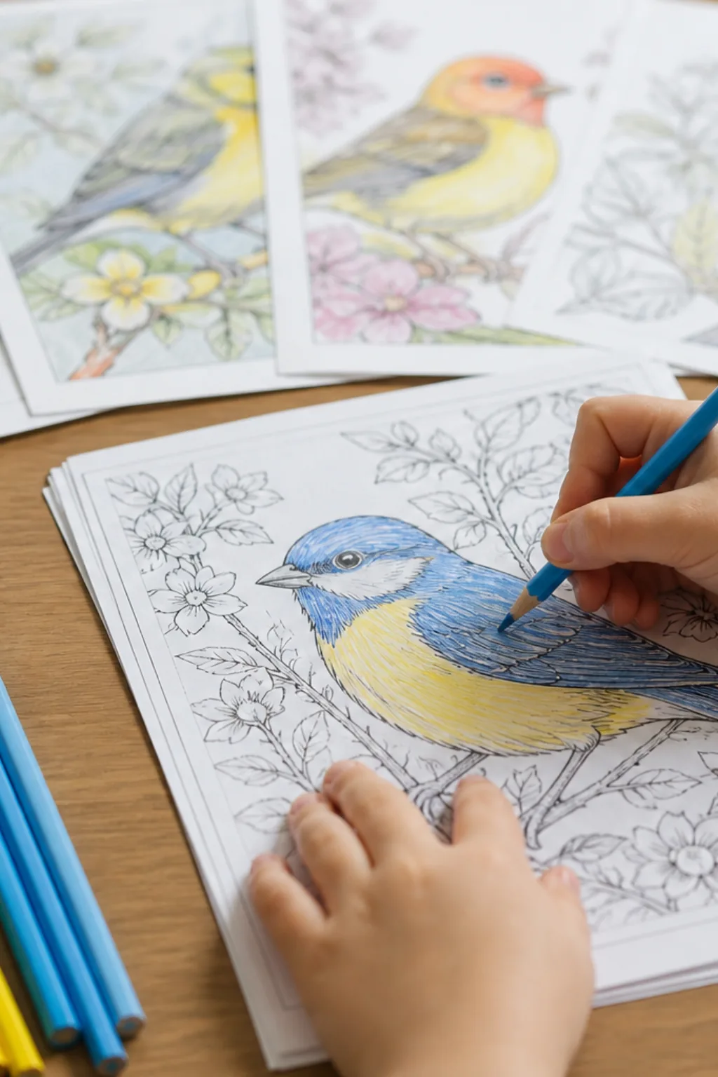 desenhos de passarinho para colorir - 2