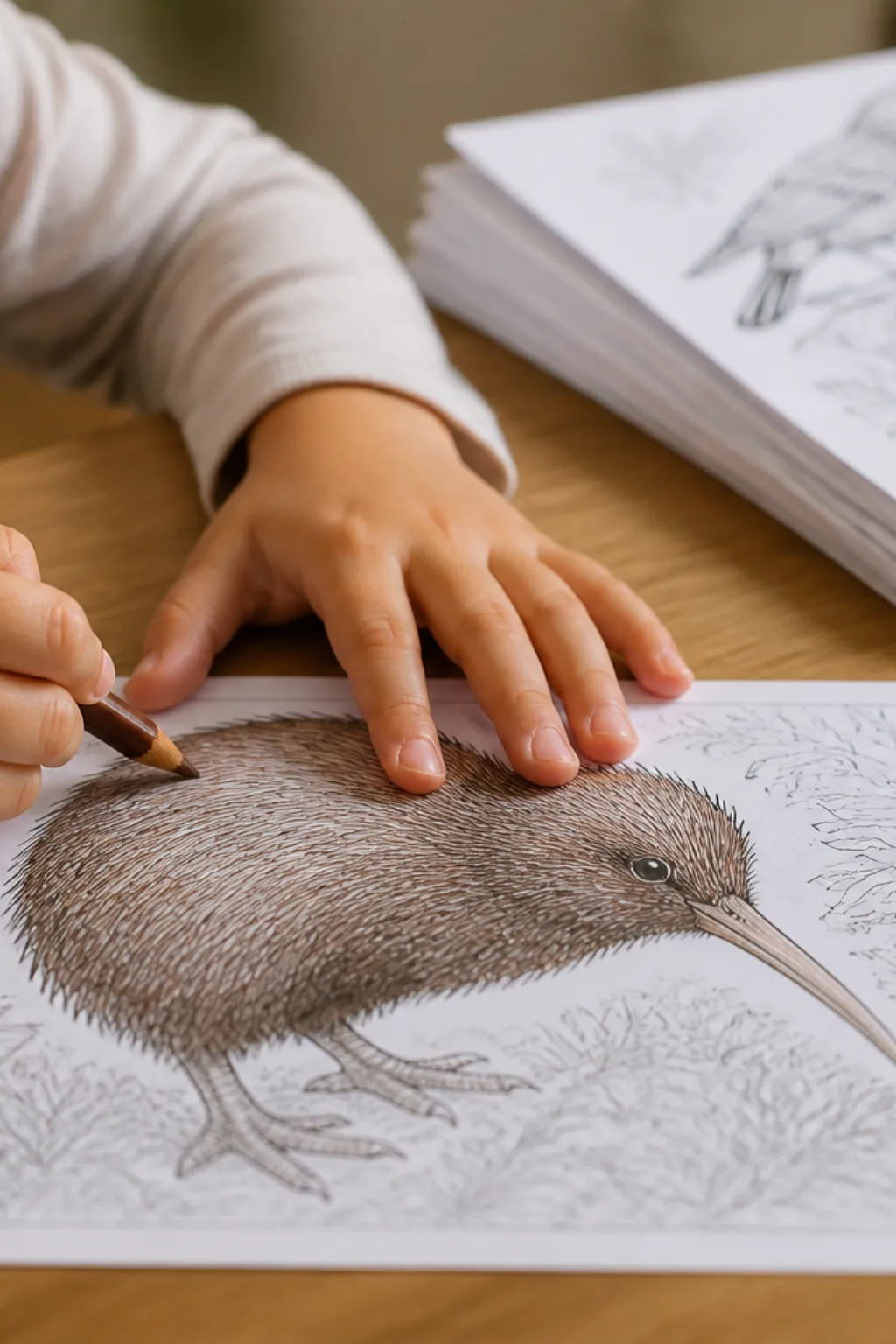 desenhos do pássaro kiwi para colorir - 2