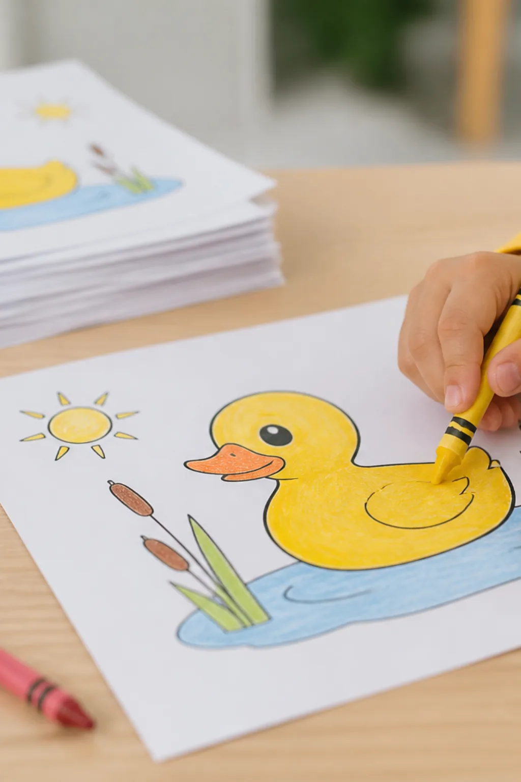 desenhos de pato para colorir - 2