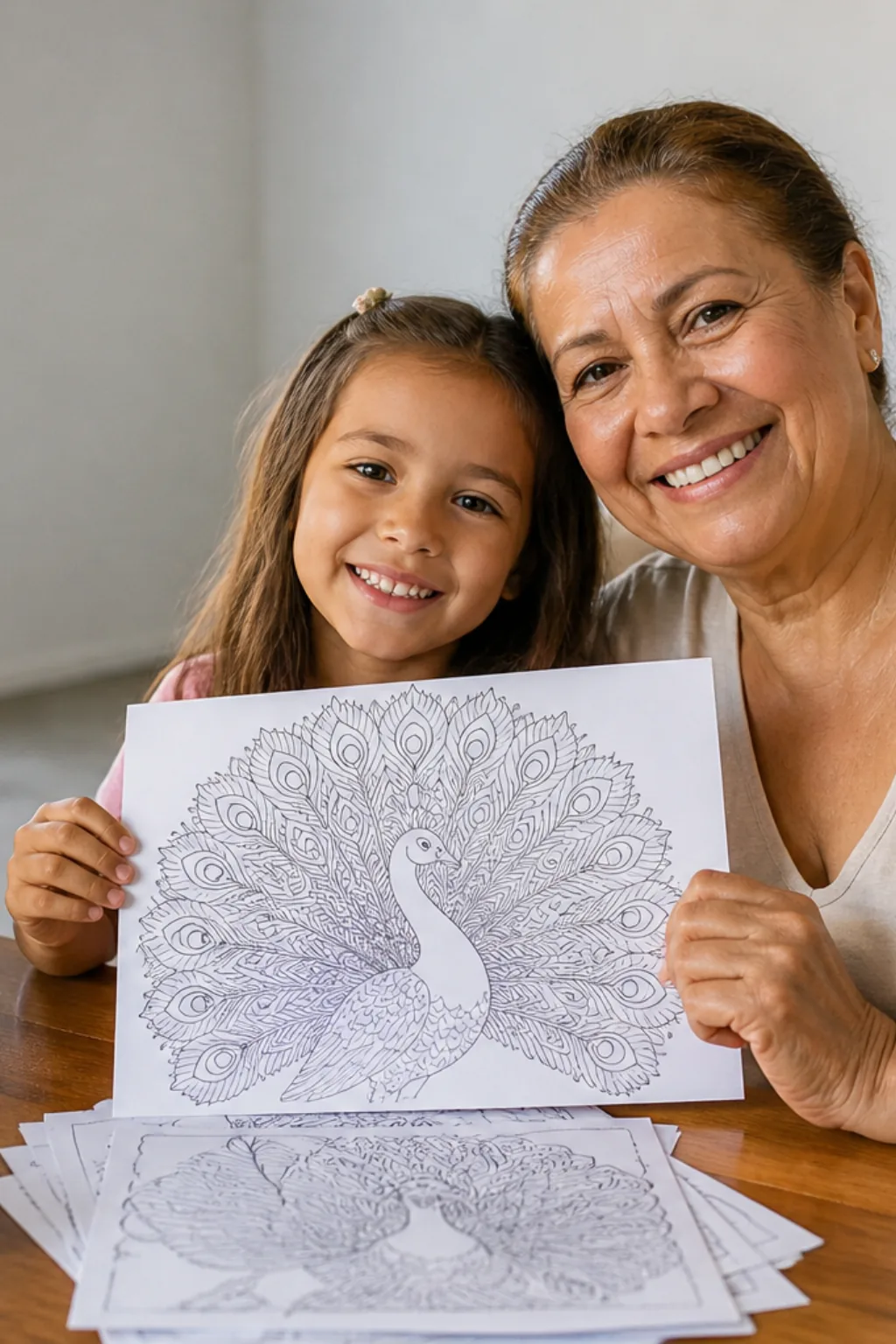 desenhos de pavão para colorir - 1