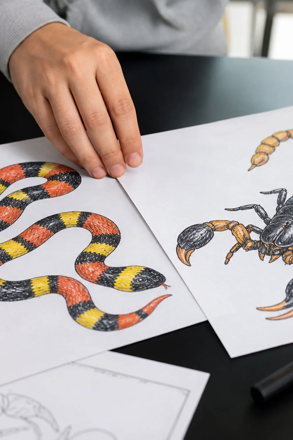 desenhos de animais peçonhentos para colorir - 2