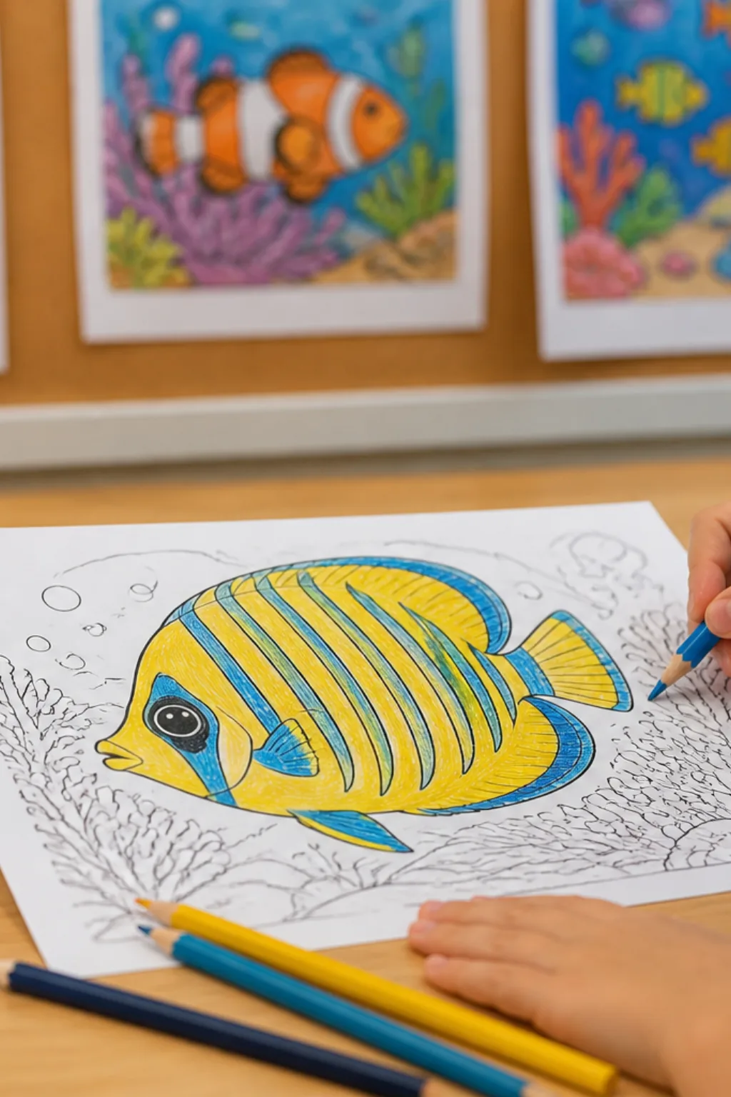 desenhos de peixe-borboleta para colorir - 2