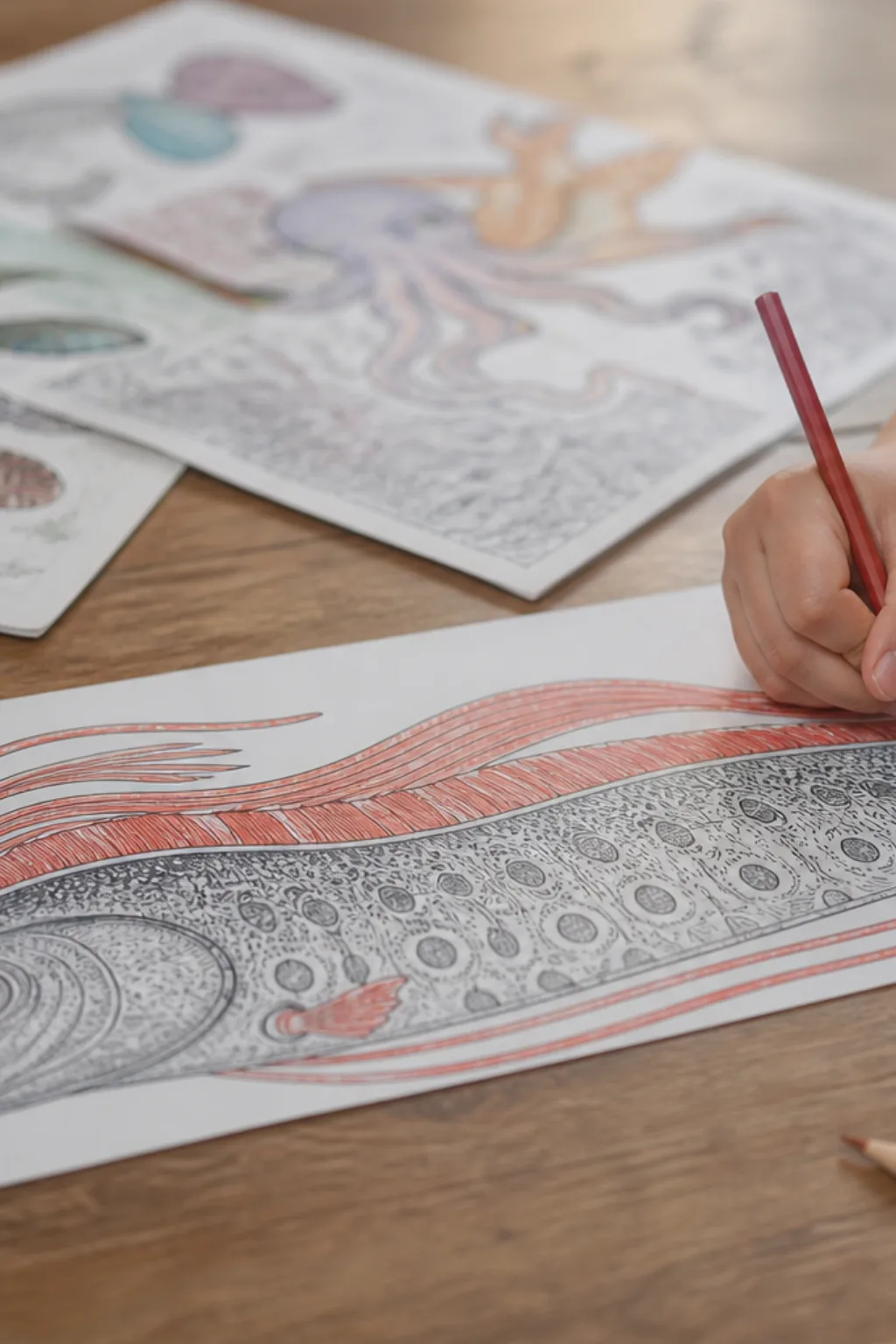 desenhos de peixe-remo para colorir - 2