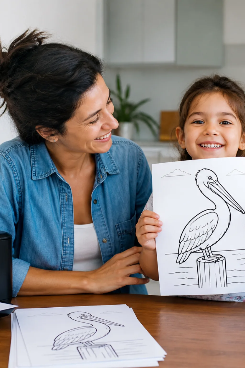 desenhos de pelicano para colorir - 1