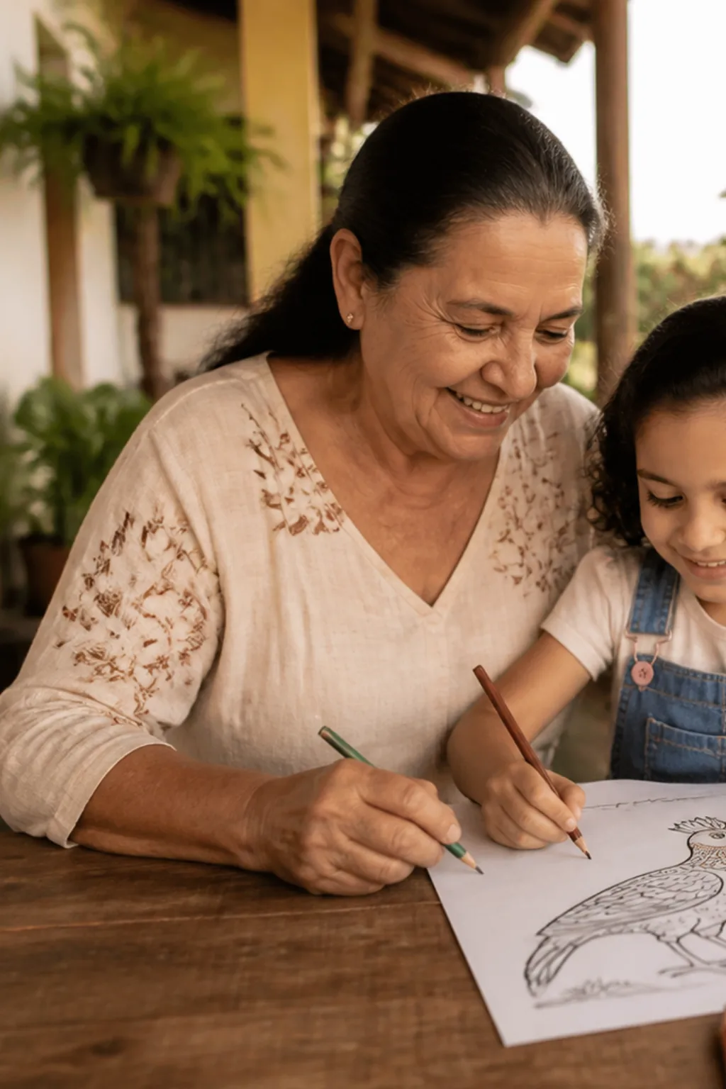 desenhos de perdiz para colorir — exemplo criado na Desenhos pra Colorir