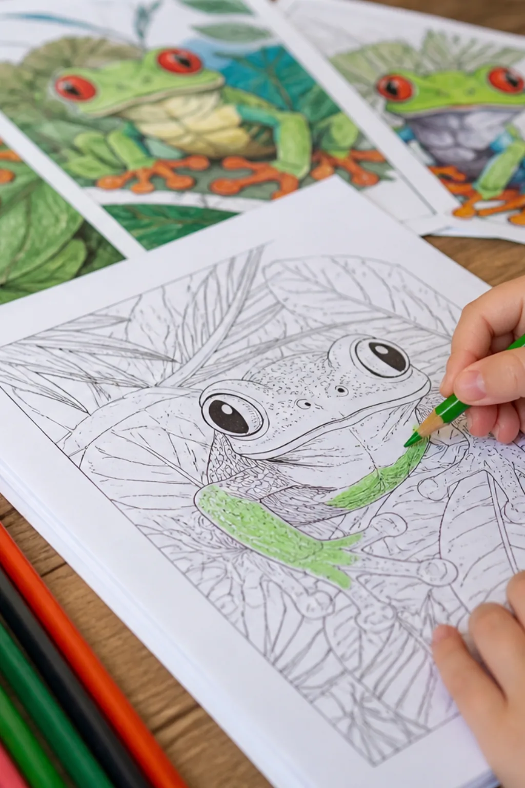 desenhos de perereca para colorir - 2