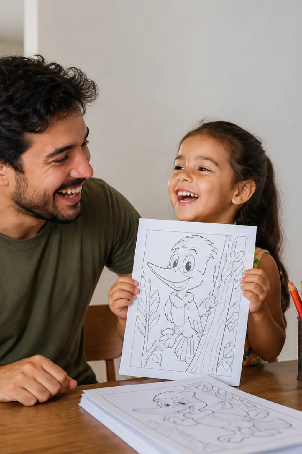 desenhos de pica pau para colorir - 1