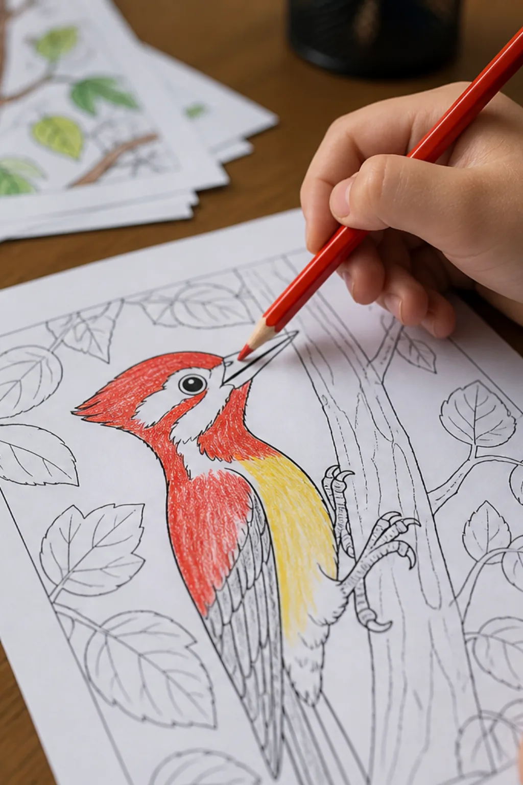 desenhos de pica pau para colorir - 2