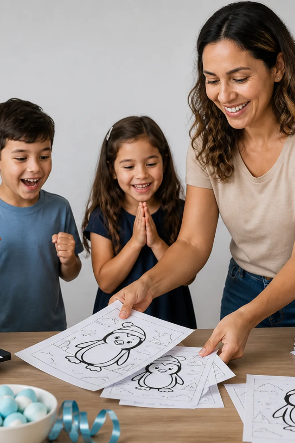 desenhos de pinguim para colorir - 1