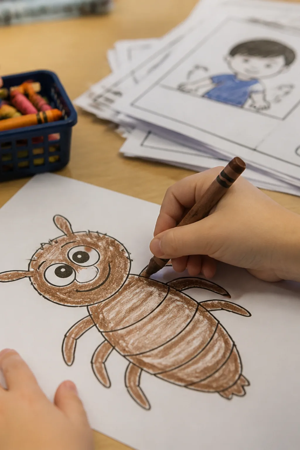 desenhos de piolho para colorir - 2
