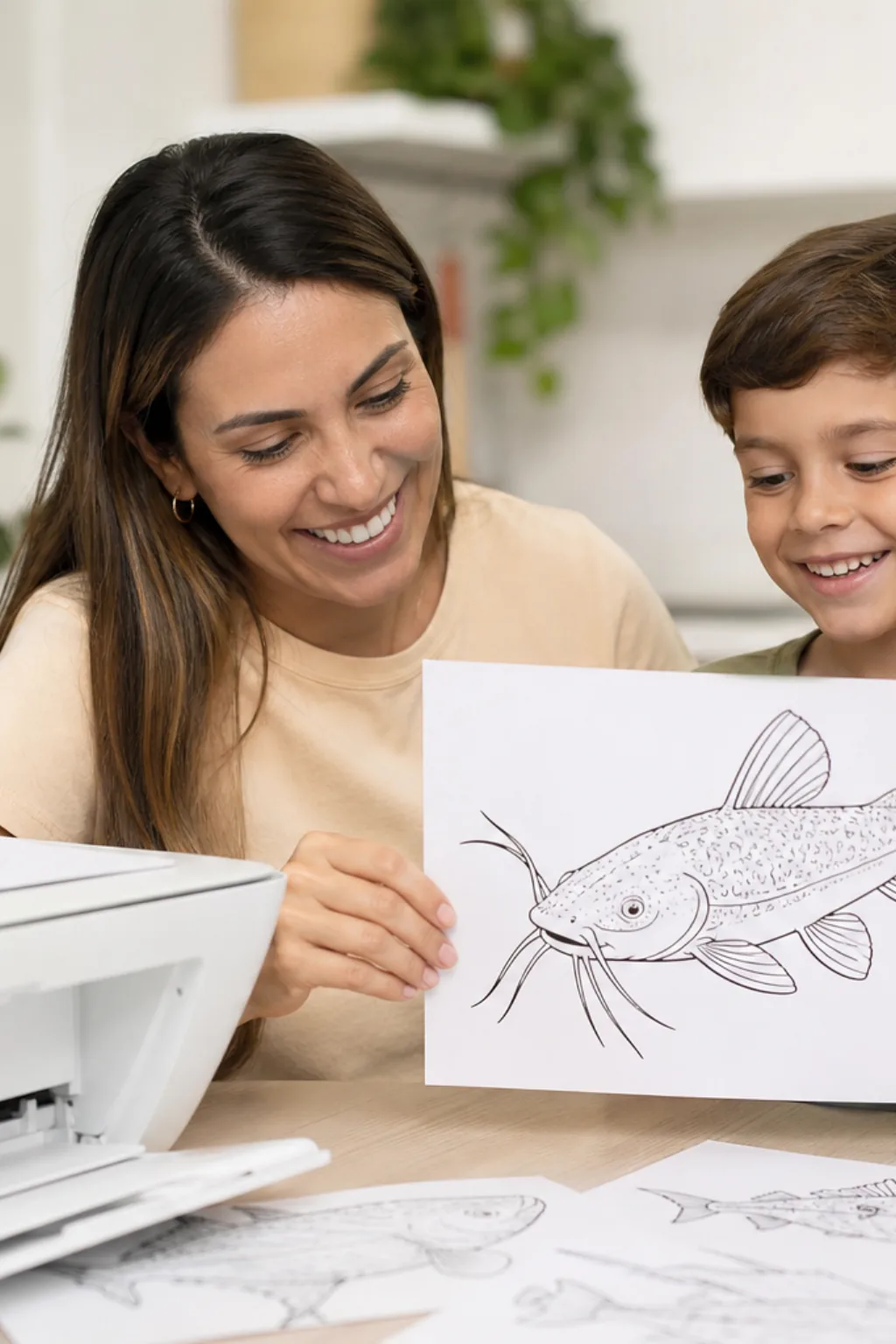 desenhos de pirarara para colorir — exemplo criado na Desenhos pra Colorir