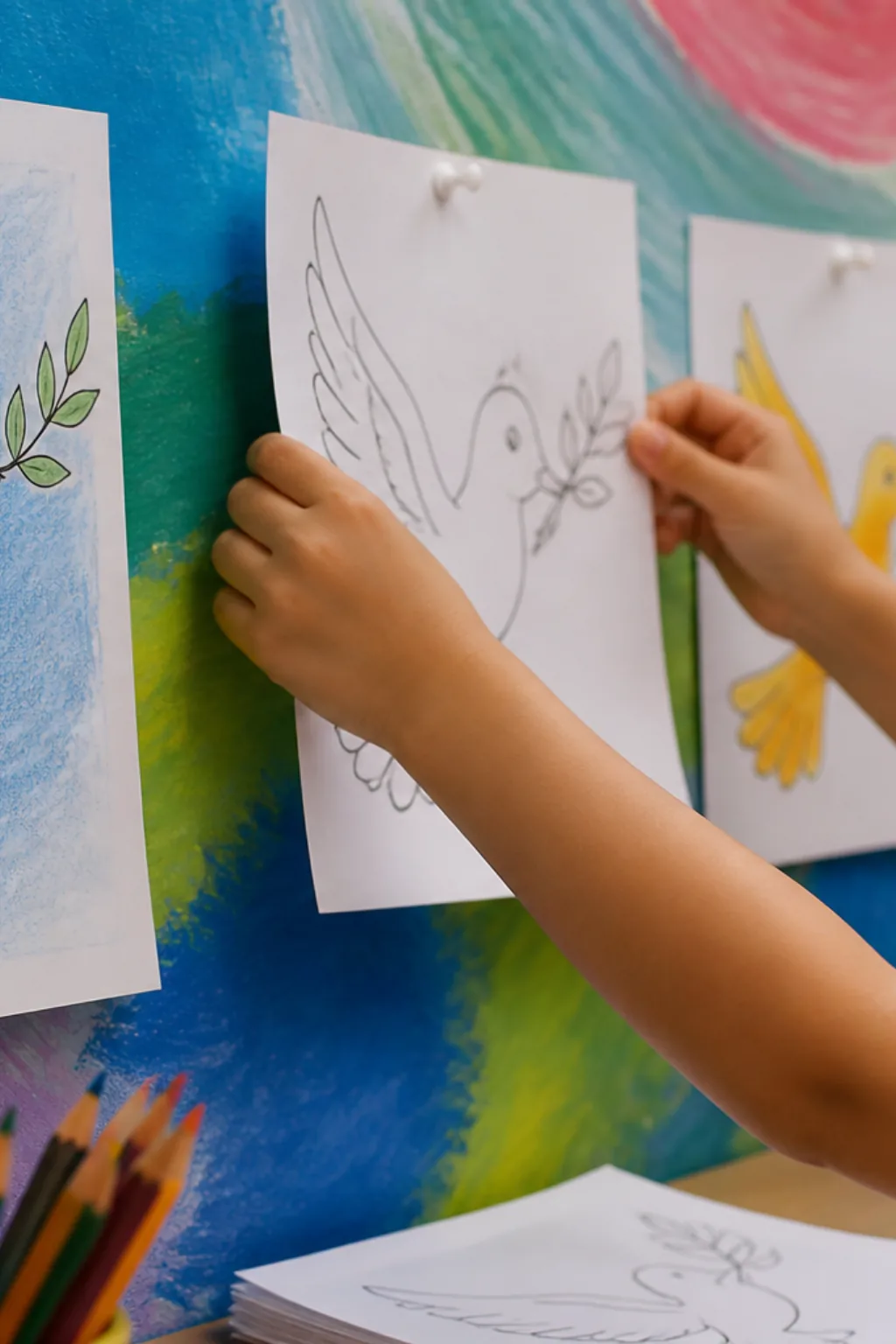 desenhos de pomba para colorir - 2