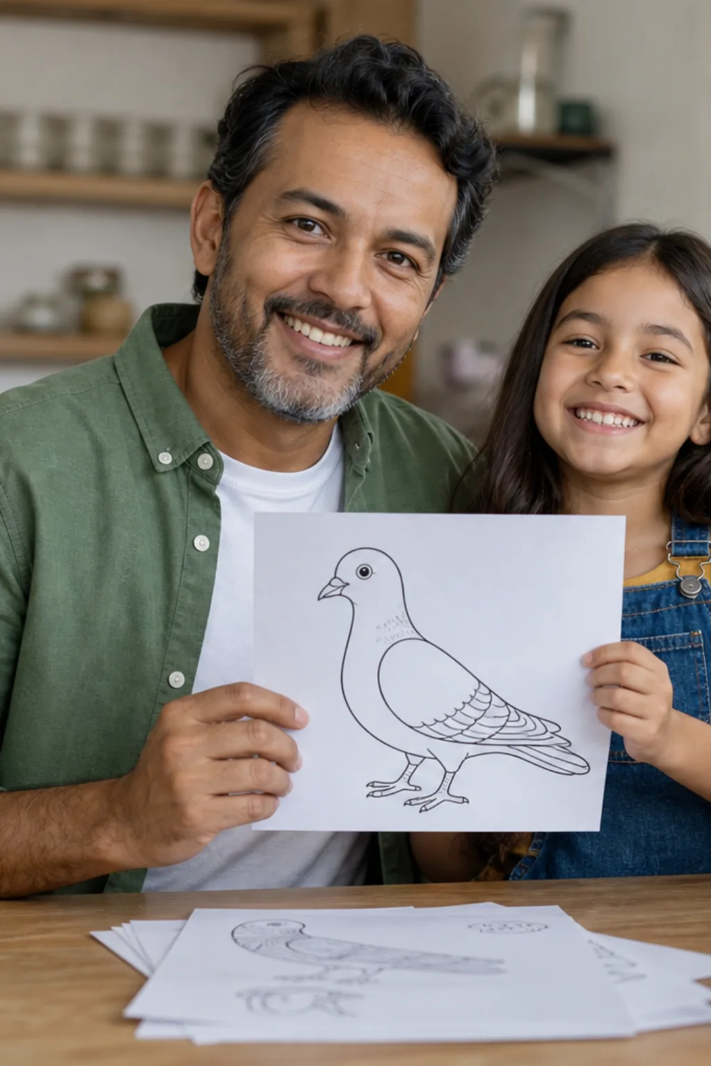 desenhos de pombo para colorir - 1