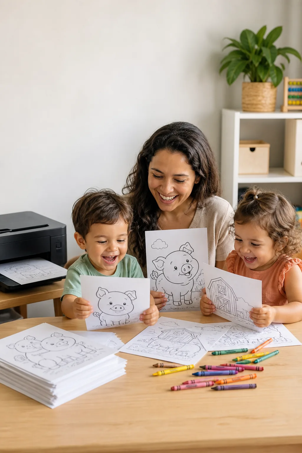 desenhos de porco para colorir - 1