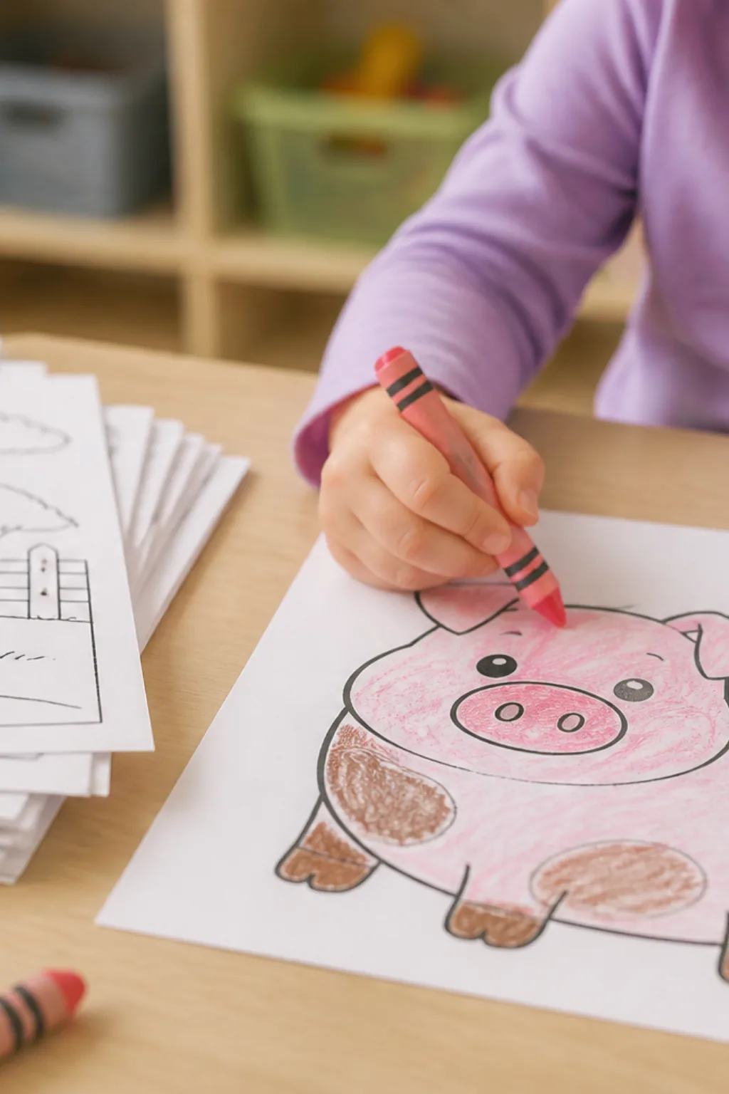 desenhos de porco para colorir - 2