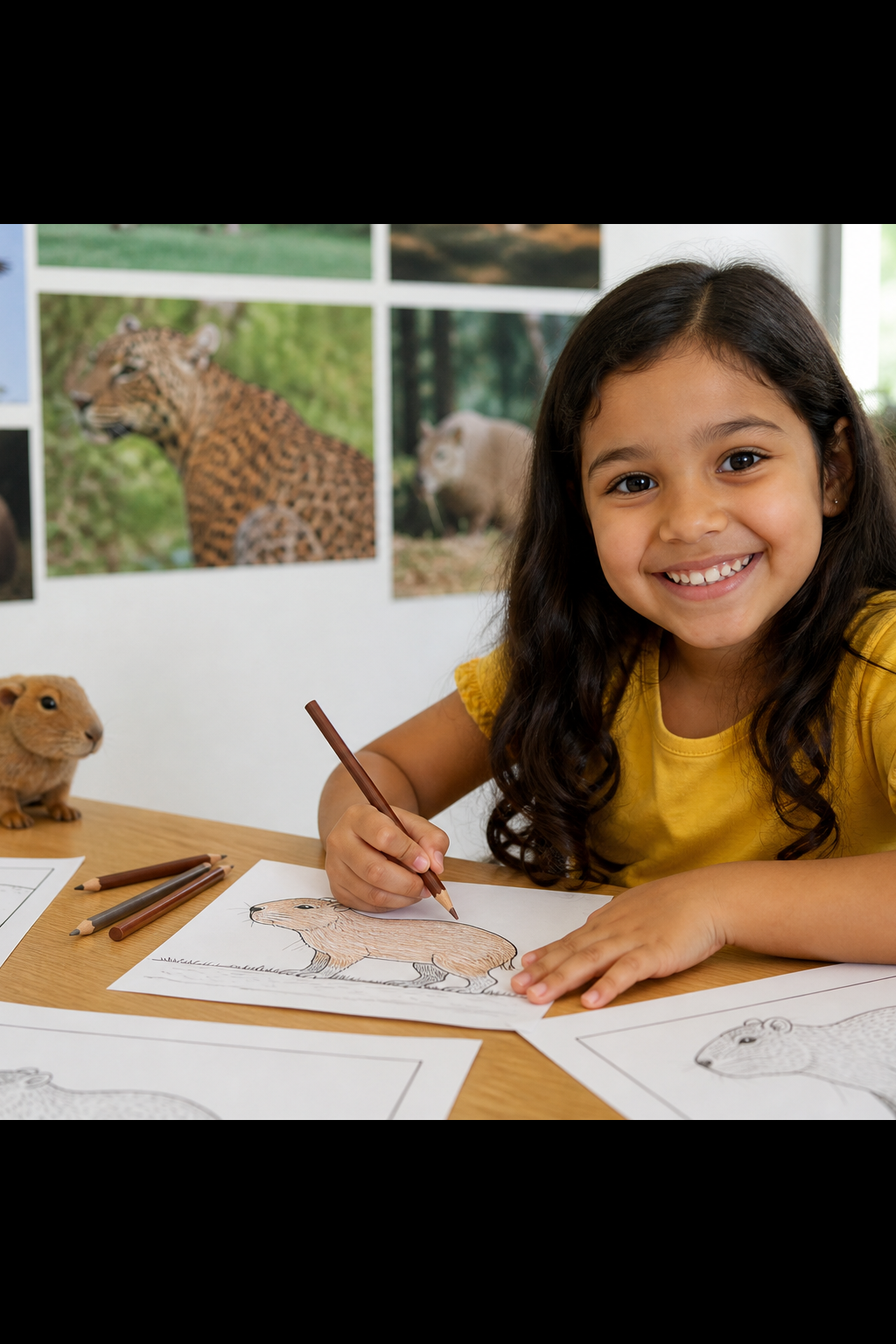 desenhos de preá para colorir - 1