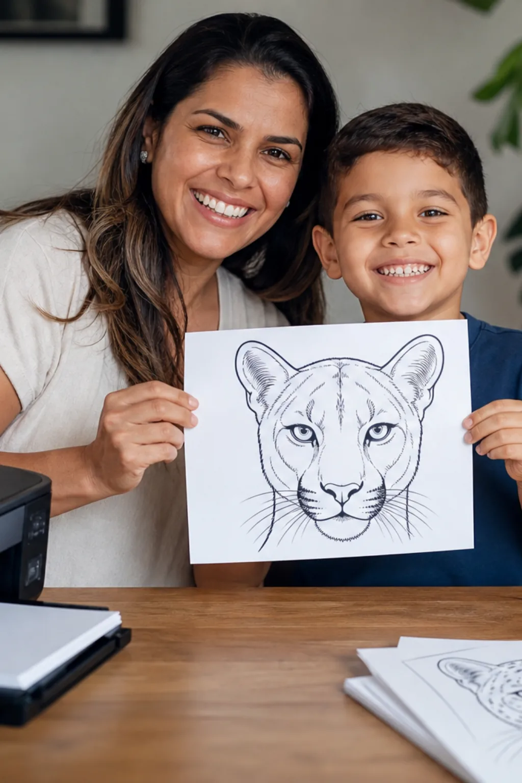 desenhos de puma para colorir - 1