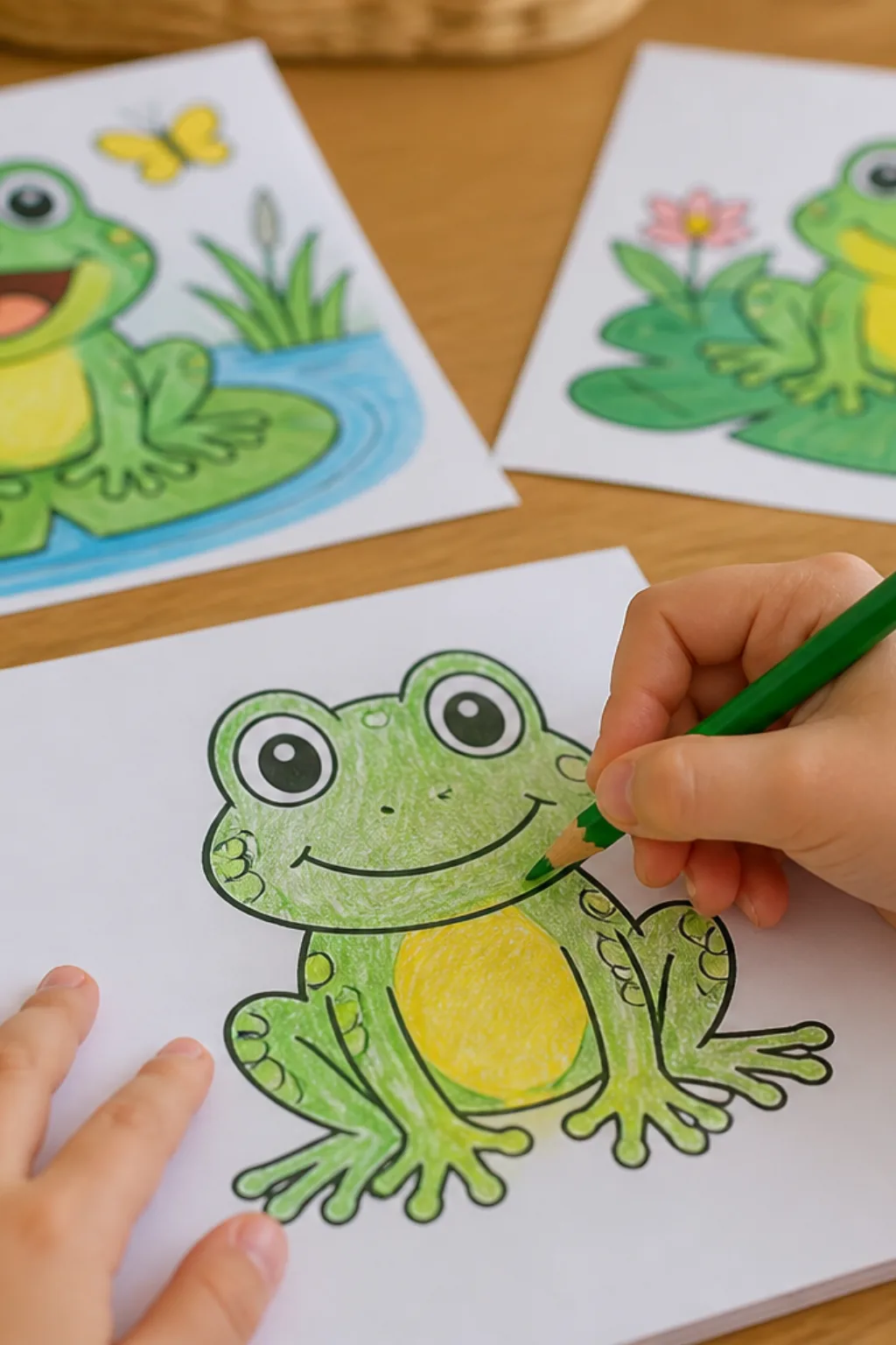 desenhos de rã para colorir - 2