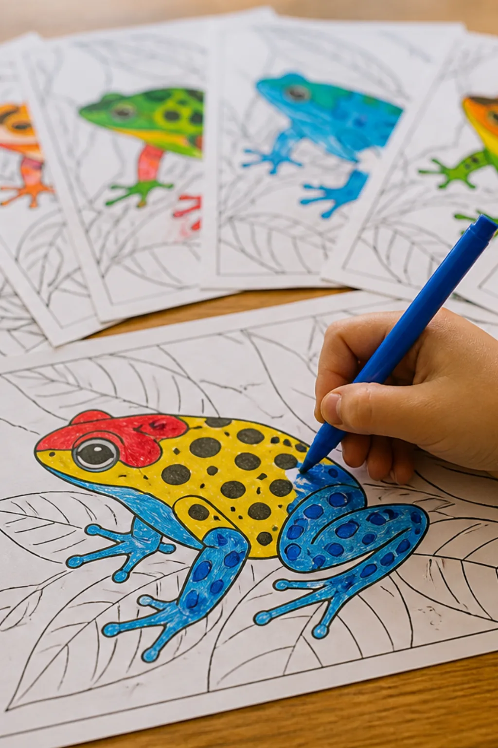 desenhos de rã-dardo-venenosa para colorir - 2