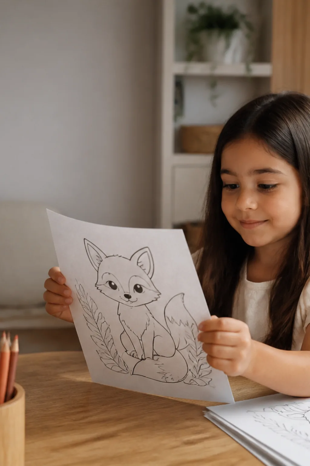 desenhos de raposa para colorir - 1