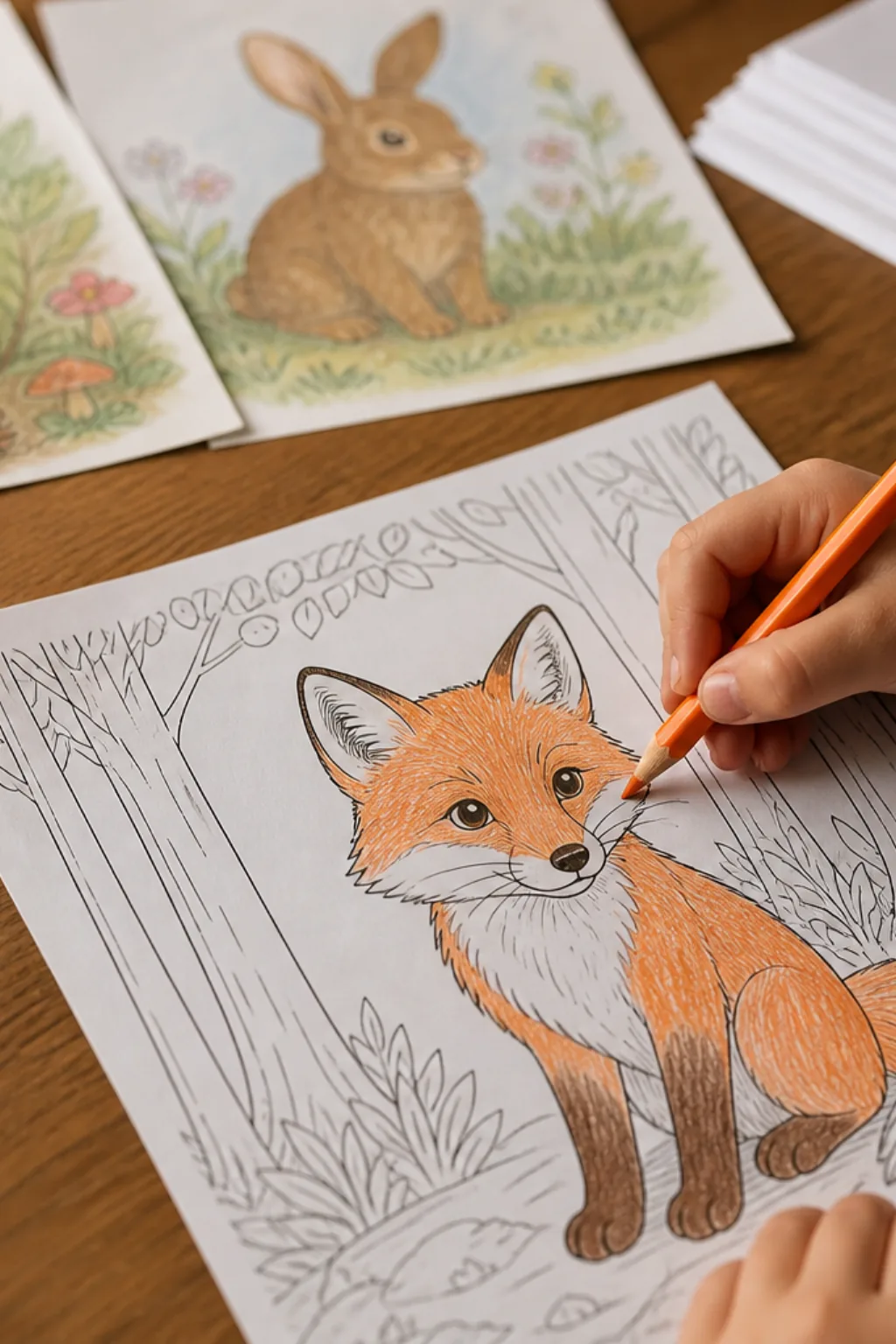 desenhos de raposa para colorir - 2