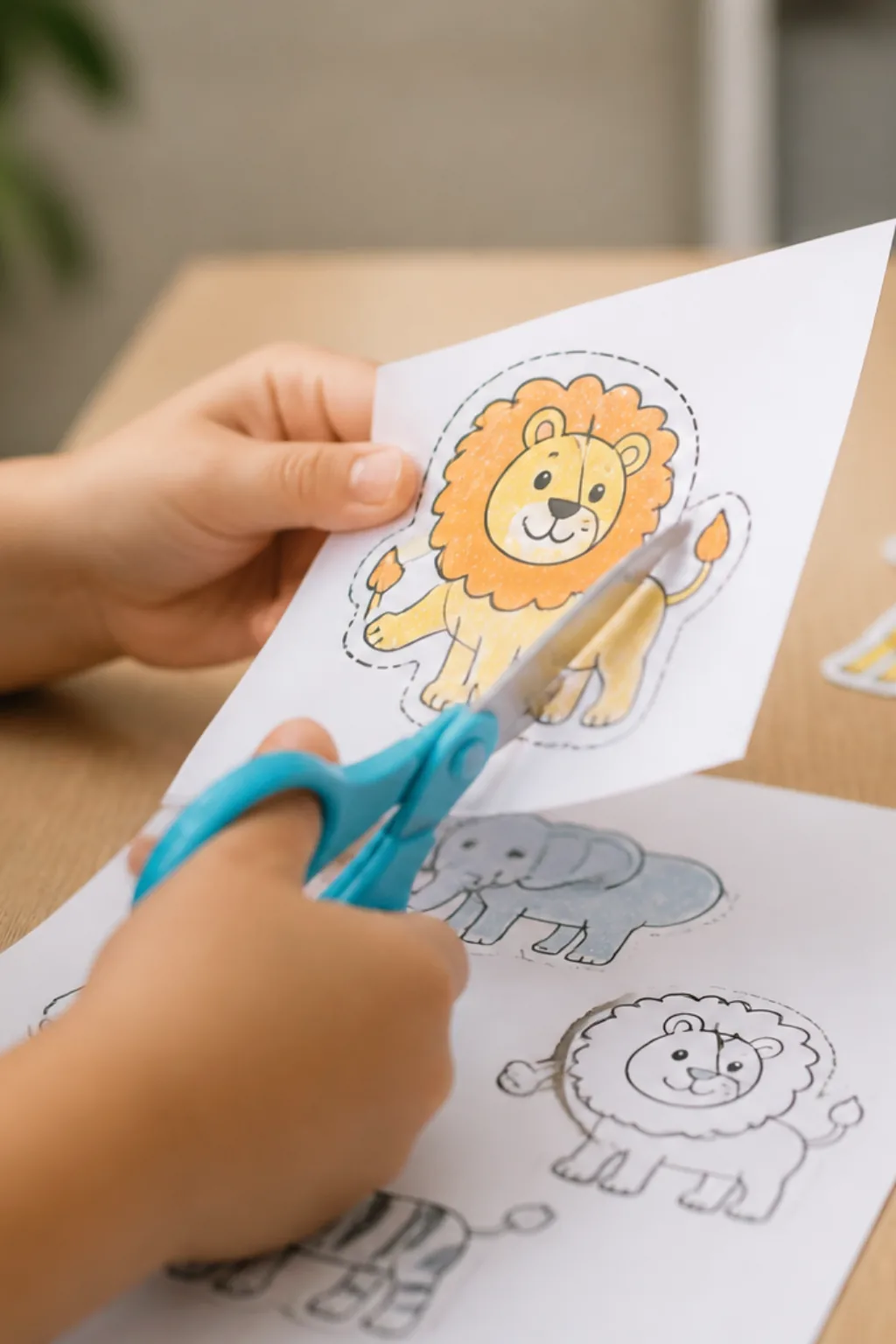 desenhos de animais para colorir e recortar - 2