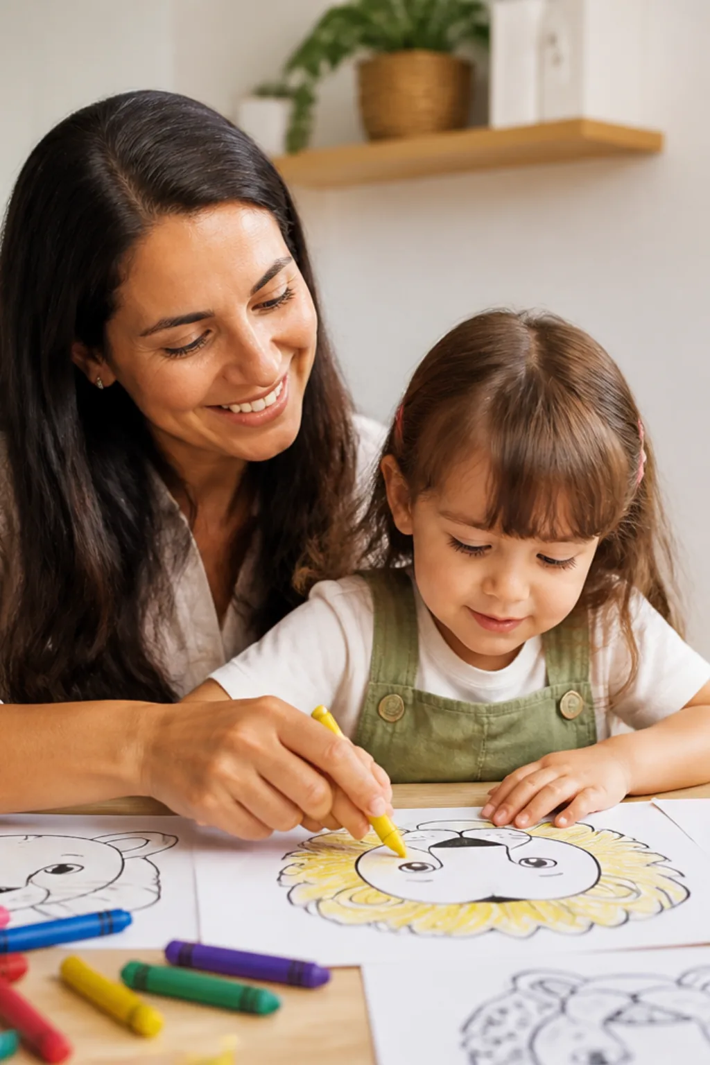desenhos de rostos de animais para colorir - 1