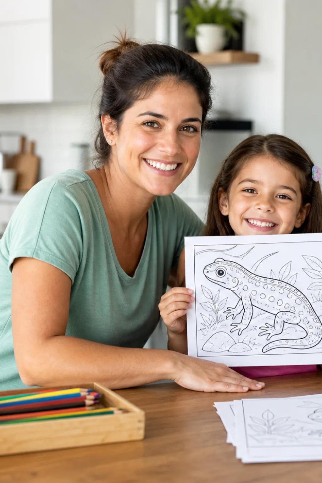 desenhos de salamandra para colorir - 1