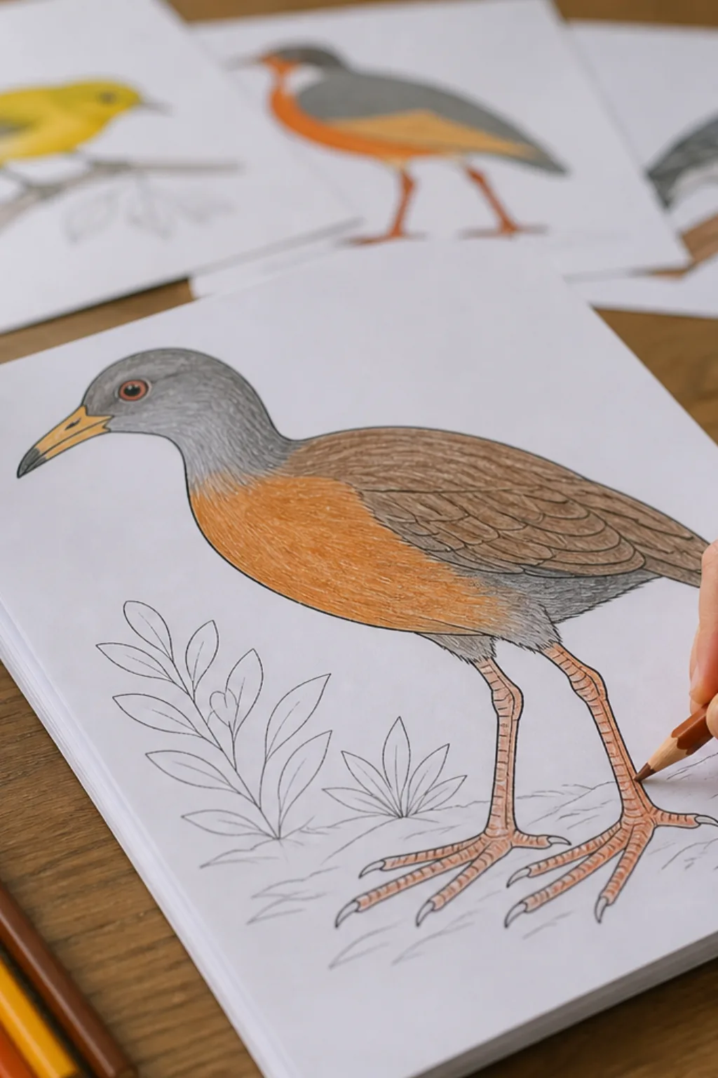 desenhos de saracura para colorir - 2
