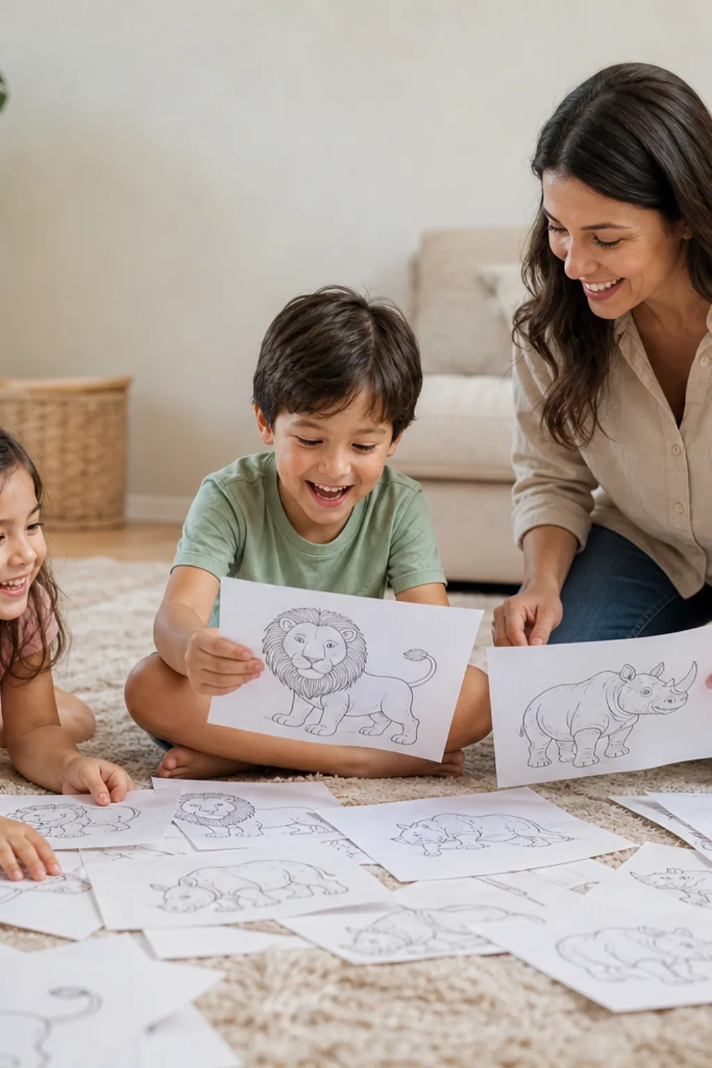 desenhos de animais selvagens para colorir - 1
