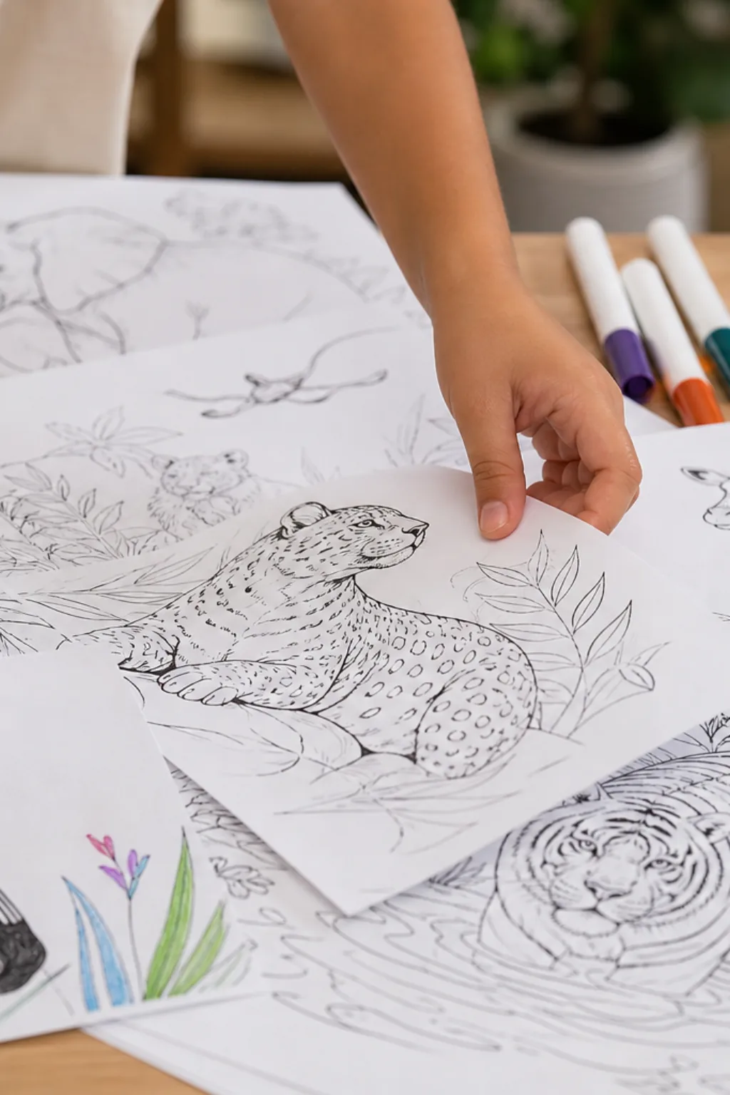 desenhos de animais selvagens para colorir - 2