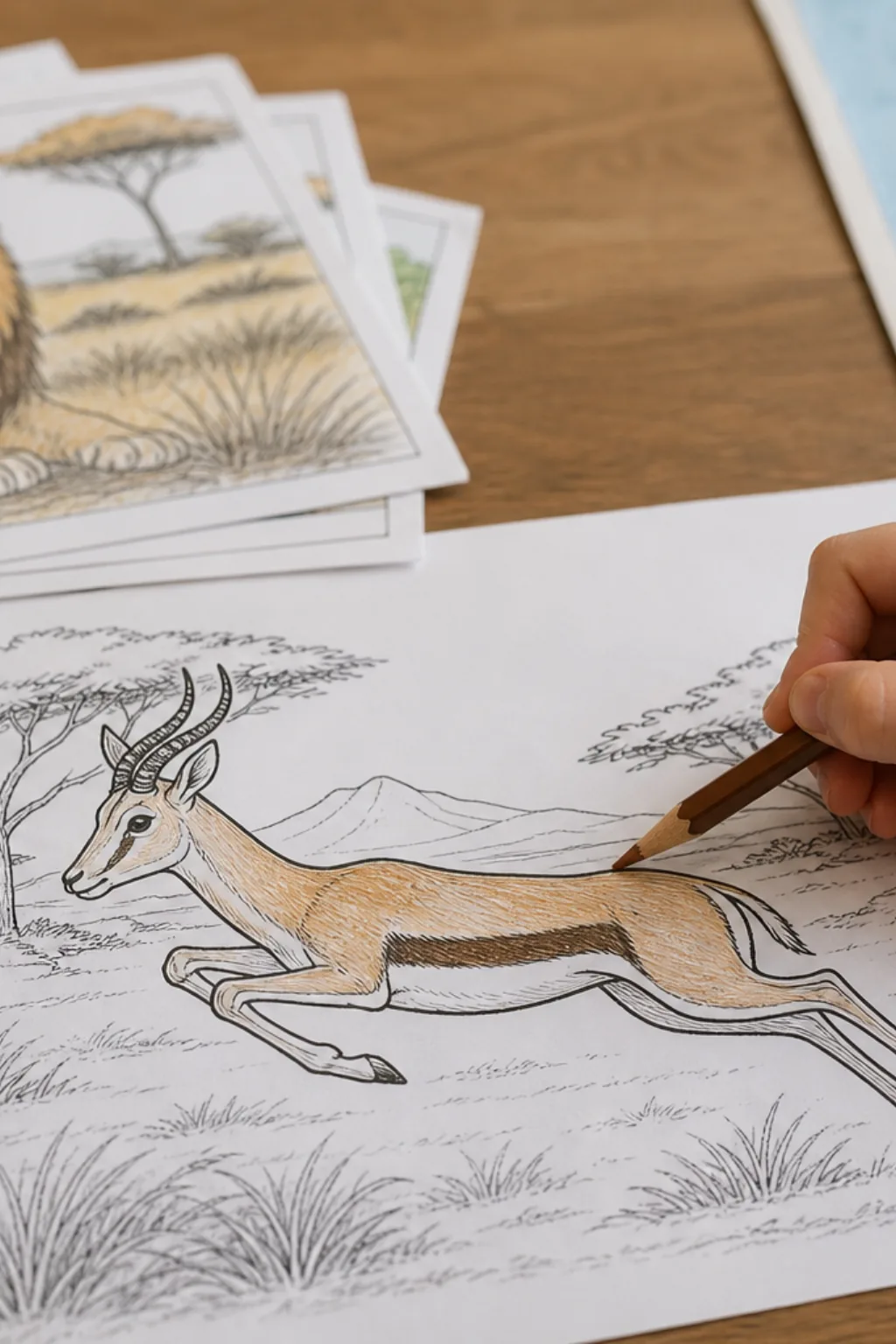 desenhos de springbok para colorir - 2