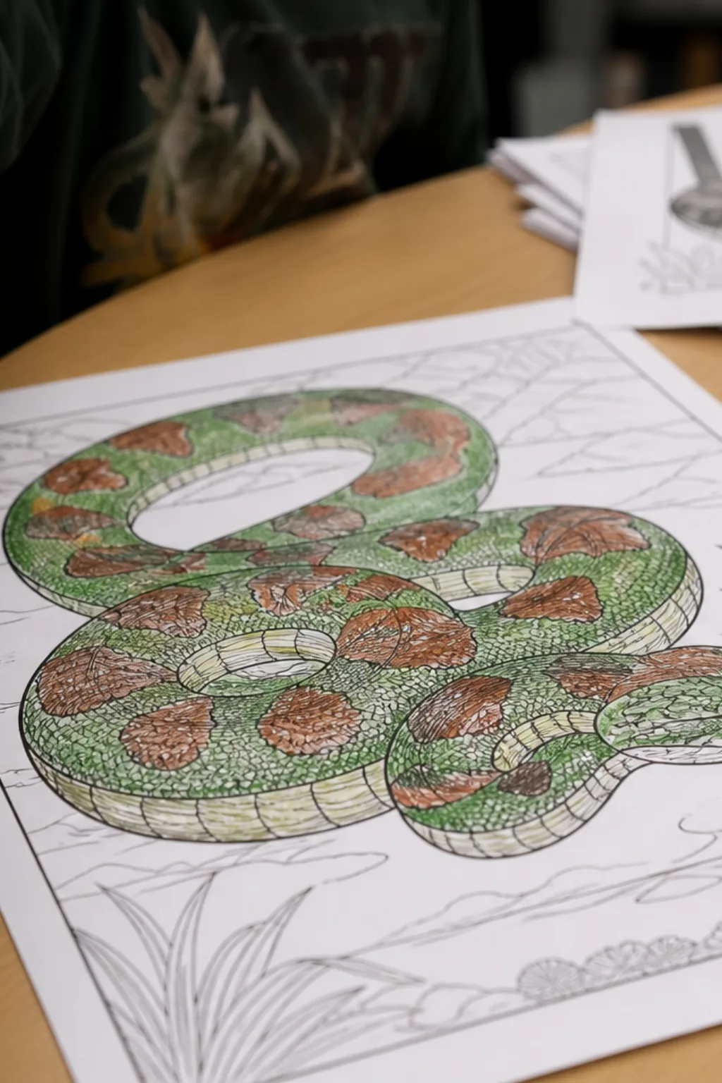 desenho de sucuri para colorir - 2