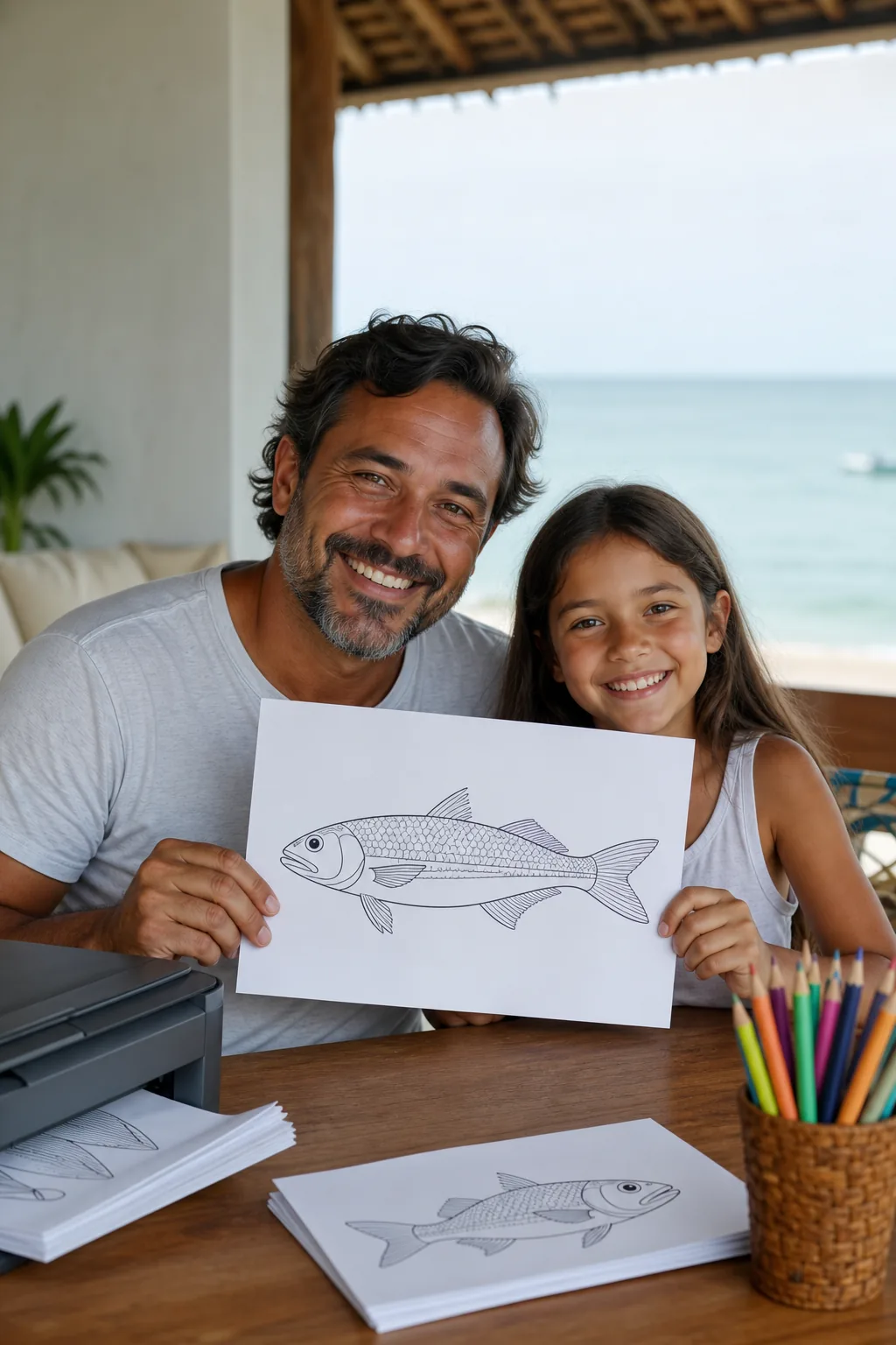desenhos de tainha para colorir - 1