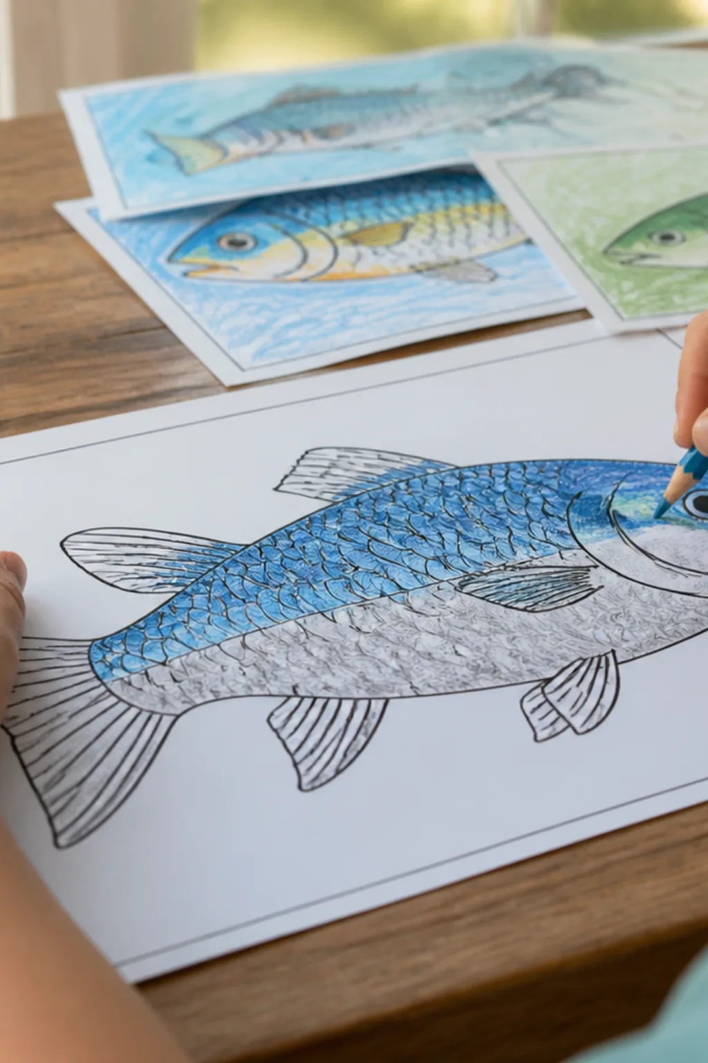 desenhos de tainha para colorir - 2