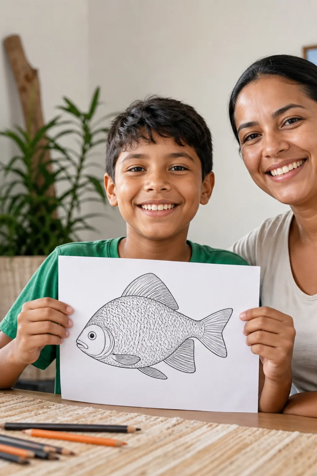 desenhos de tambaqui para colorir - 1